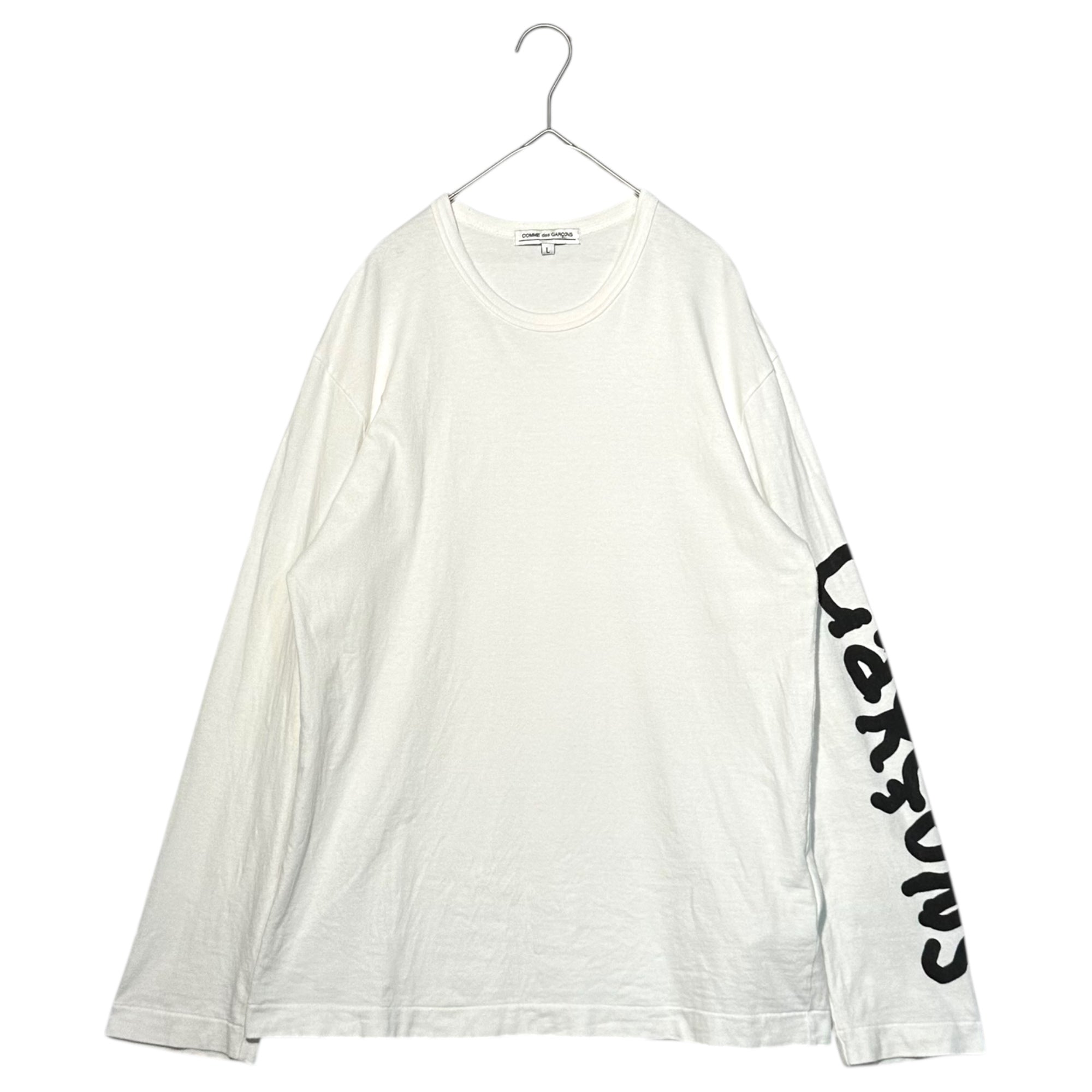 COMME des GARCONS(コムデギャルソン) 23SS "Artwork by Alisa Yoffe" L/S Tee アリサ ヨッフェ グラフィック プリント 長袖 Tシャツ OK-T102 L ホワイト 青山店 コラボ カットソー