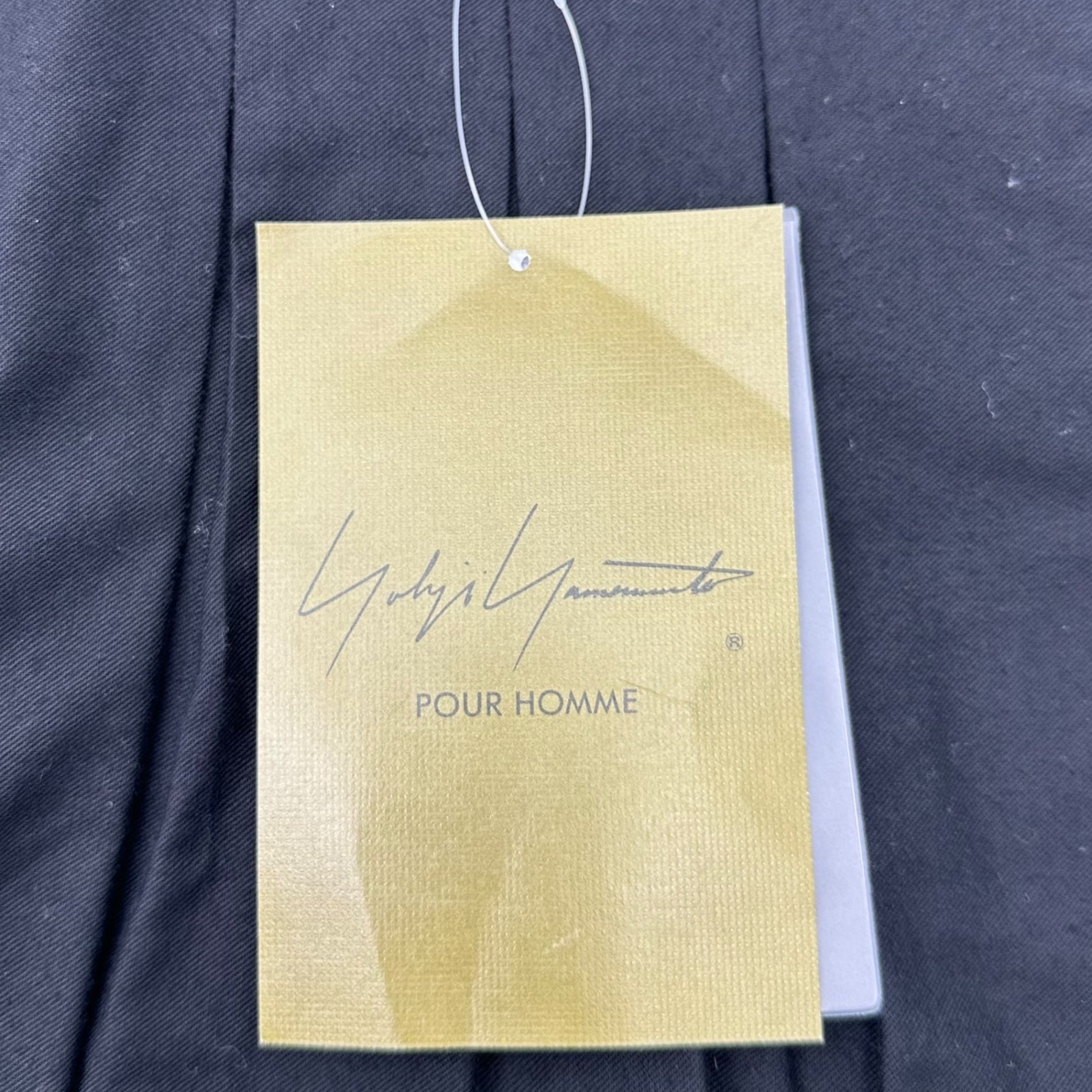 YOHJI YAMAMOTO POUR HOMME(ヨウジヤマモトプールオム) 24AW Cotton twill 12 tuck pants コットン ツイル 12本 タック パンツ HO-P06-002 2(S) ブラック