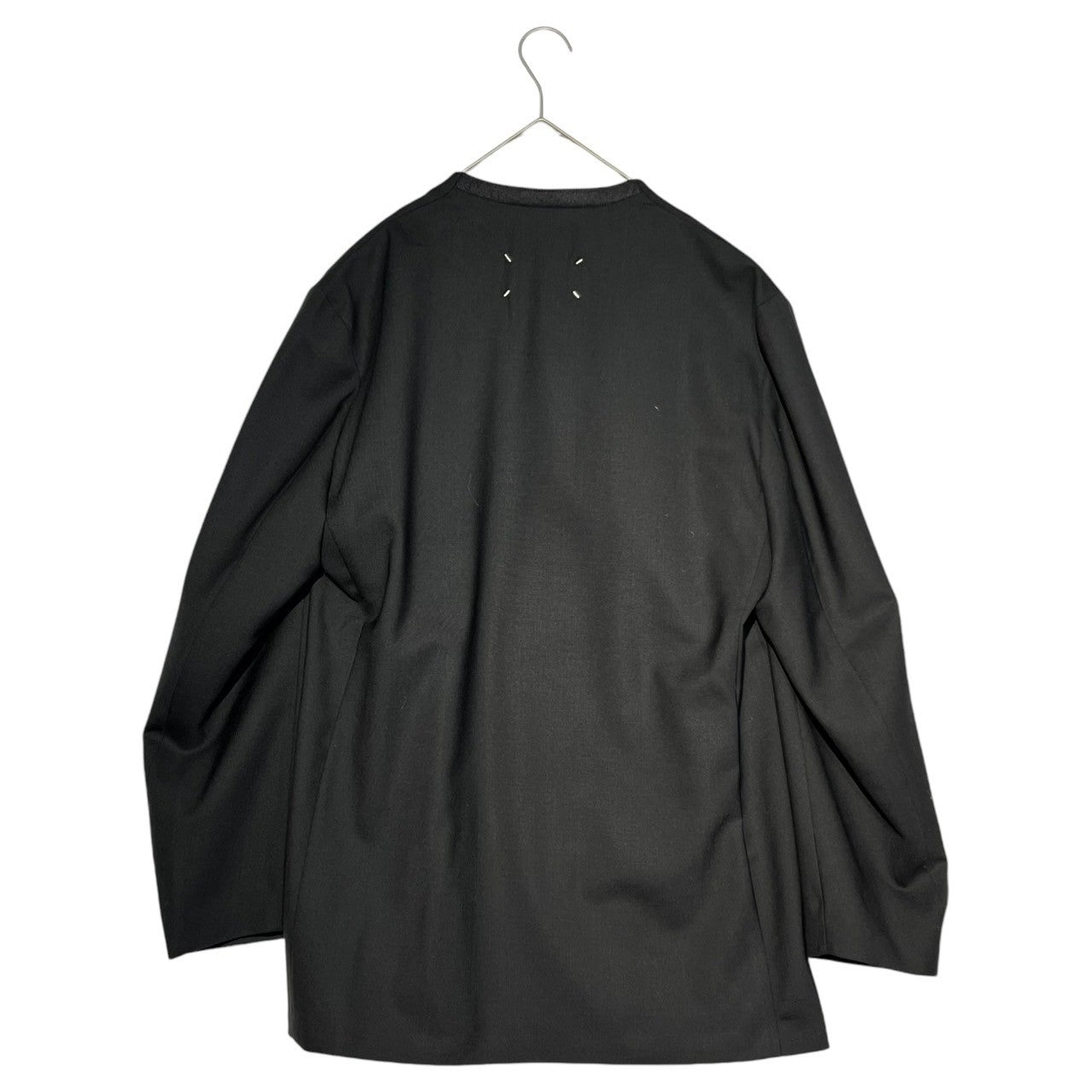 MAISON MARGIELA(メゾンマルジェラ) 23SS No Collar Jacket ノーカラー ジャケット S50BN0447 48(L程度) ブラック テーラード ウール