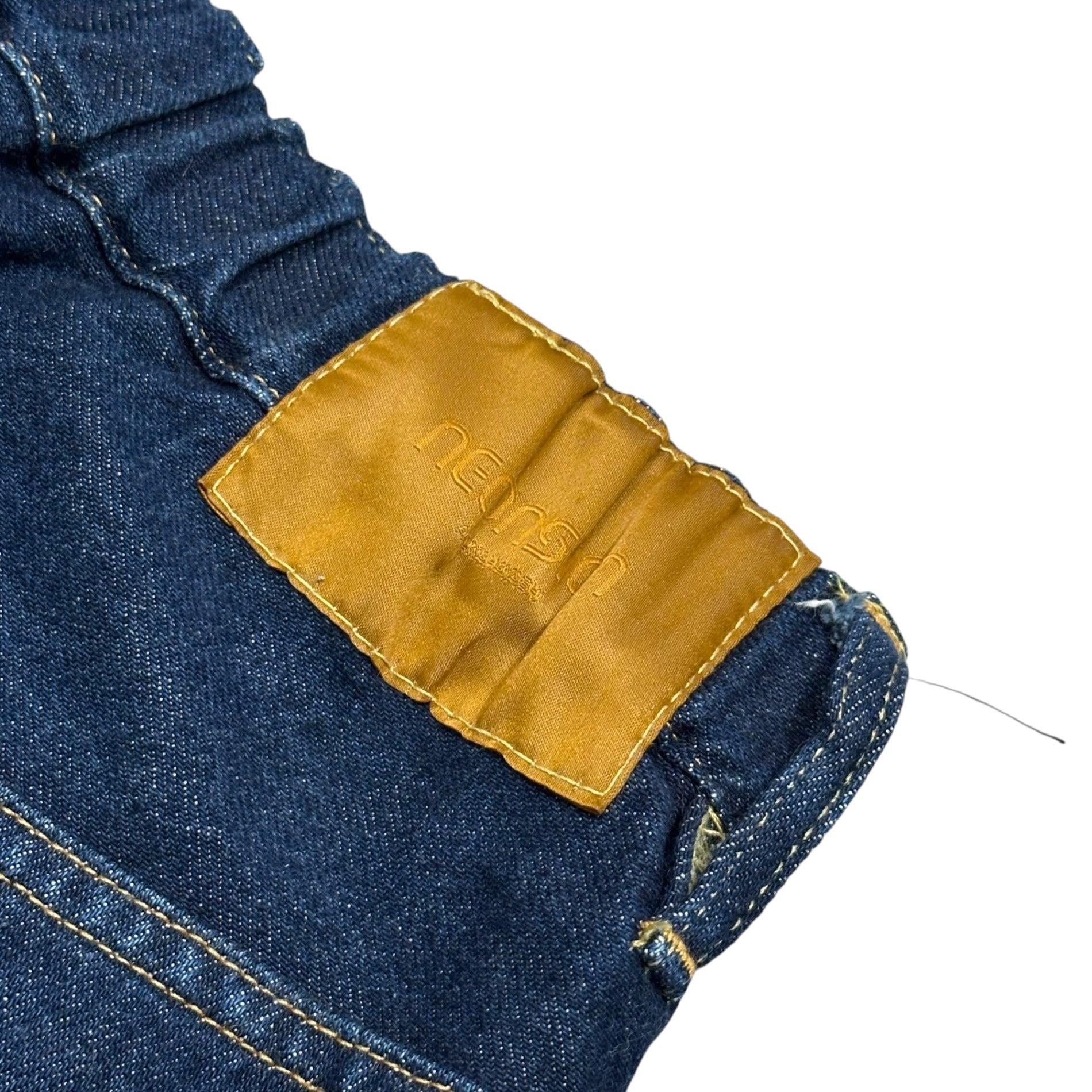NEON SIGN(ネオンサイン) Wide denim slacks “One wash” ワイド デニム スラックス ワンウォッシュ N0344OW 46 インディゴ 12.5oz タック パンツ