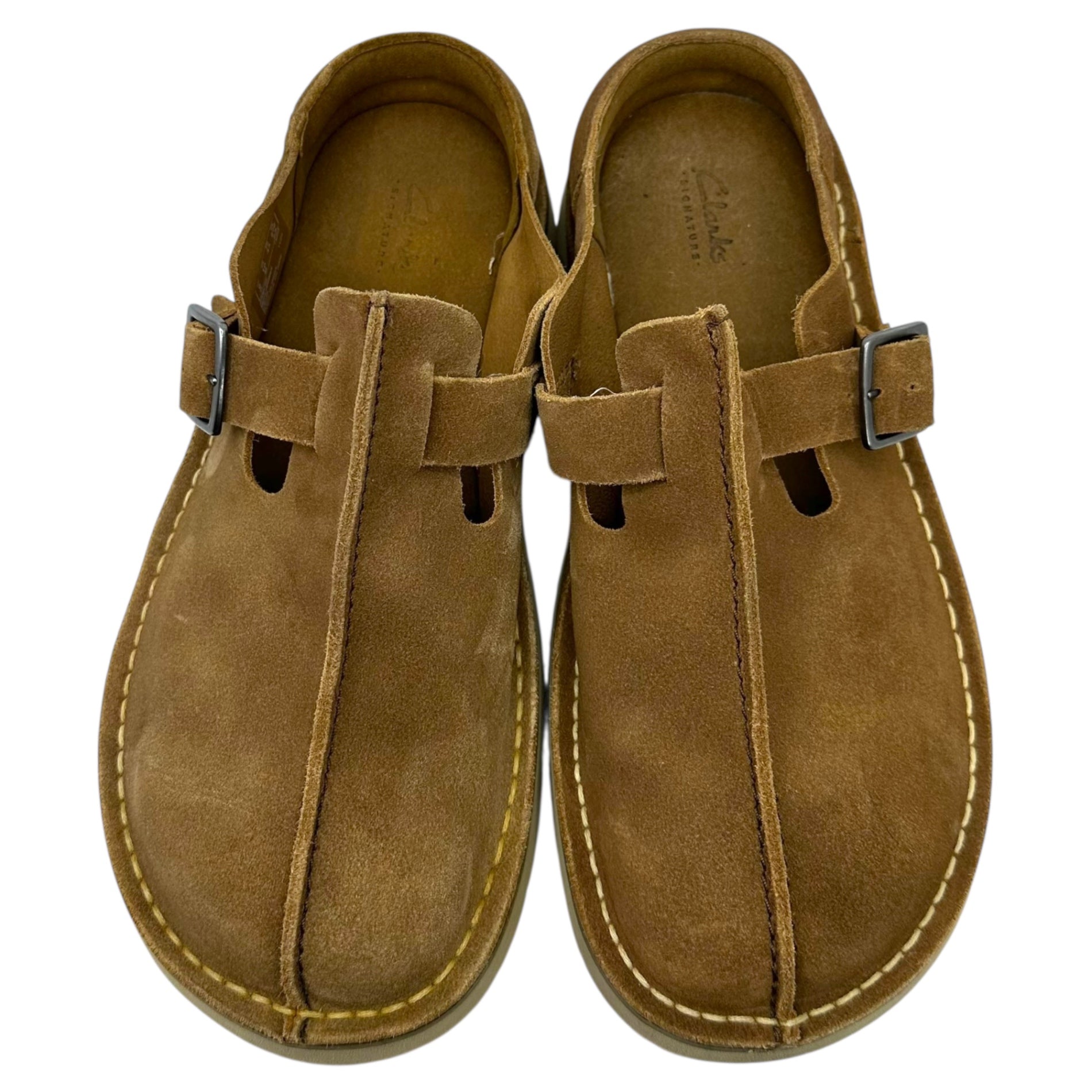 clarks(クラークス) Solsbury Mule ソルスブリー ミュール - ダークサンド スエード 15522 UK9(27cm程度) ブラウン サンダル モカシン シューズ