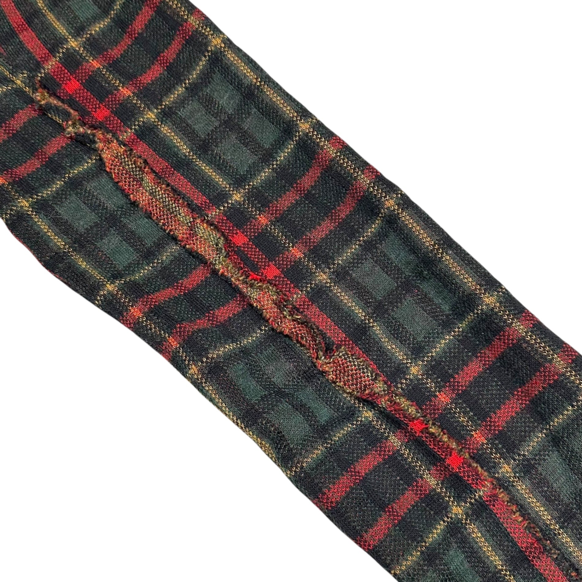 UNDERCOVERISM(アンダーカバイズム) 02AW ”魔女期” バック クロス プリント タータン チェック ニット Back Cross Print Tartan Check Knit M324 M グリーン×レッド アーカイブ 00s