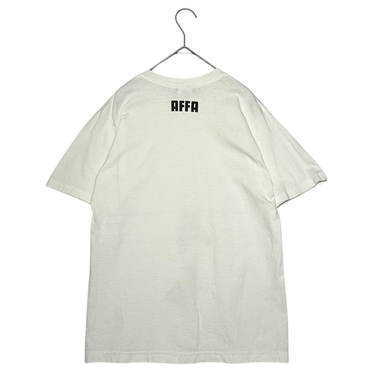 AFFA(エーエフエフエー) 01's print T-shirt 2001年 プリント Tシャツ S ホワイト×ブラック anvilボディ