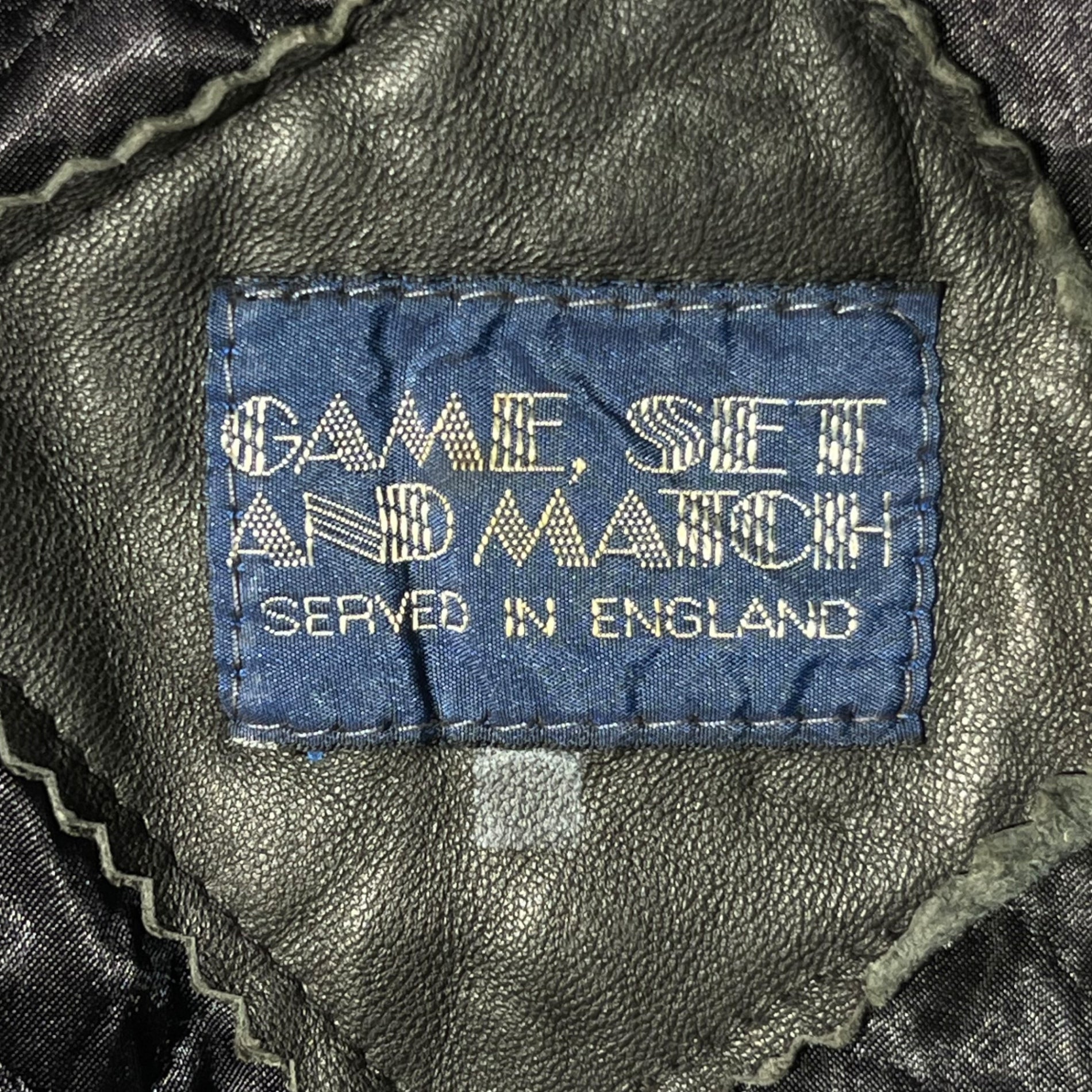 GAME SET AND MATCH(ゲームセットアンドマッチ) Vintage all leather duffle coat ヴィンテージ オール レザー ダッフル コート XL程度 ブラック