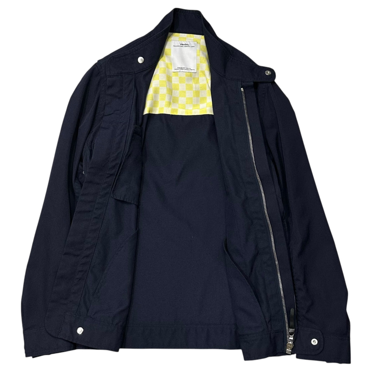 VISVIM(ビズビム/ヴィズヴィム) MUNRO RIDER'S JKT ムンロ ライダース ジャケット VS0001371 M ネイビー コットン/ポリ