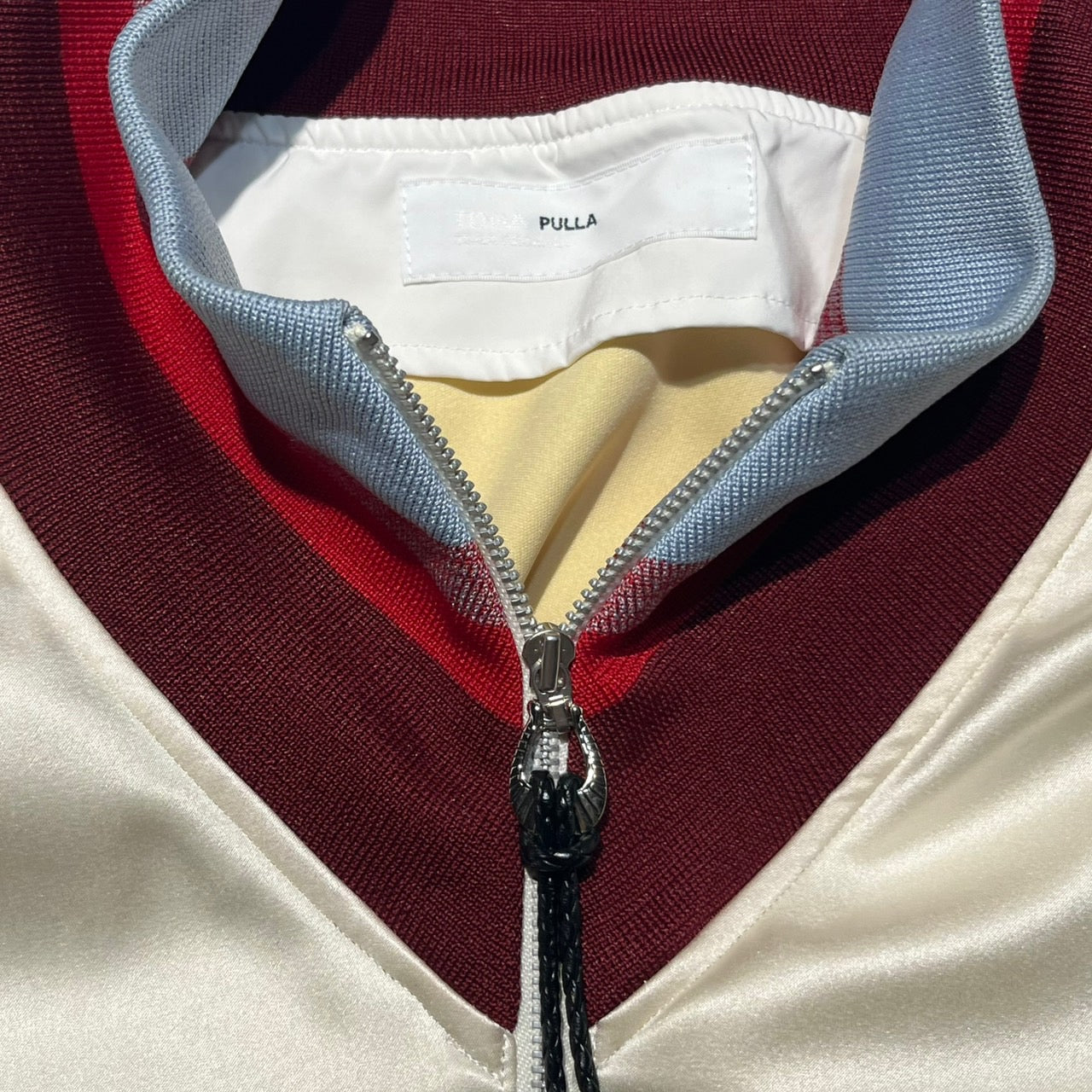 TOGA PULLA(トーガプルラ) ジャージィネックハーフジッププルオーバー TP02-FJ227 36(S) アイボリー