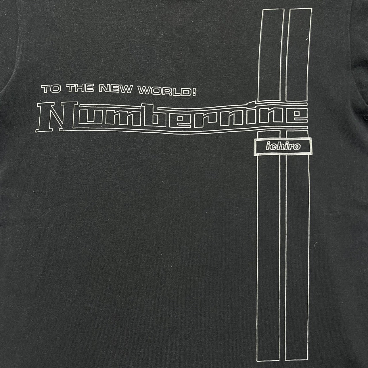 NUMBER (N)INE(ナンバーナイン) フェラーリロゴTシャツ/本人期/宮下 SIZE 2(S) ブラック×ホワイト