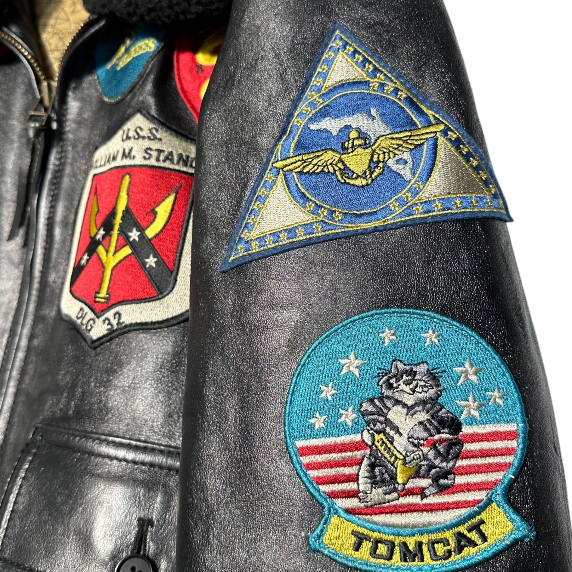 AVIREX(アヴィレックス) G-1 TOPGUN MODEL トップガン モデル レザー ジャケット フライト ジャケット 6181013 L ブラック ミリタリー