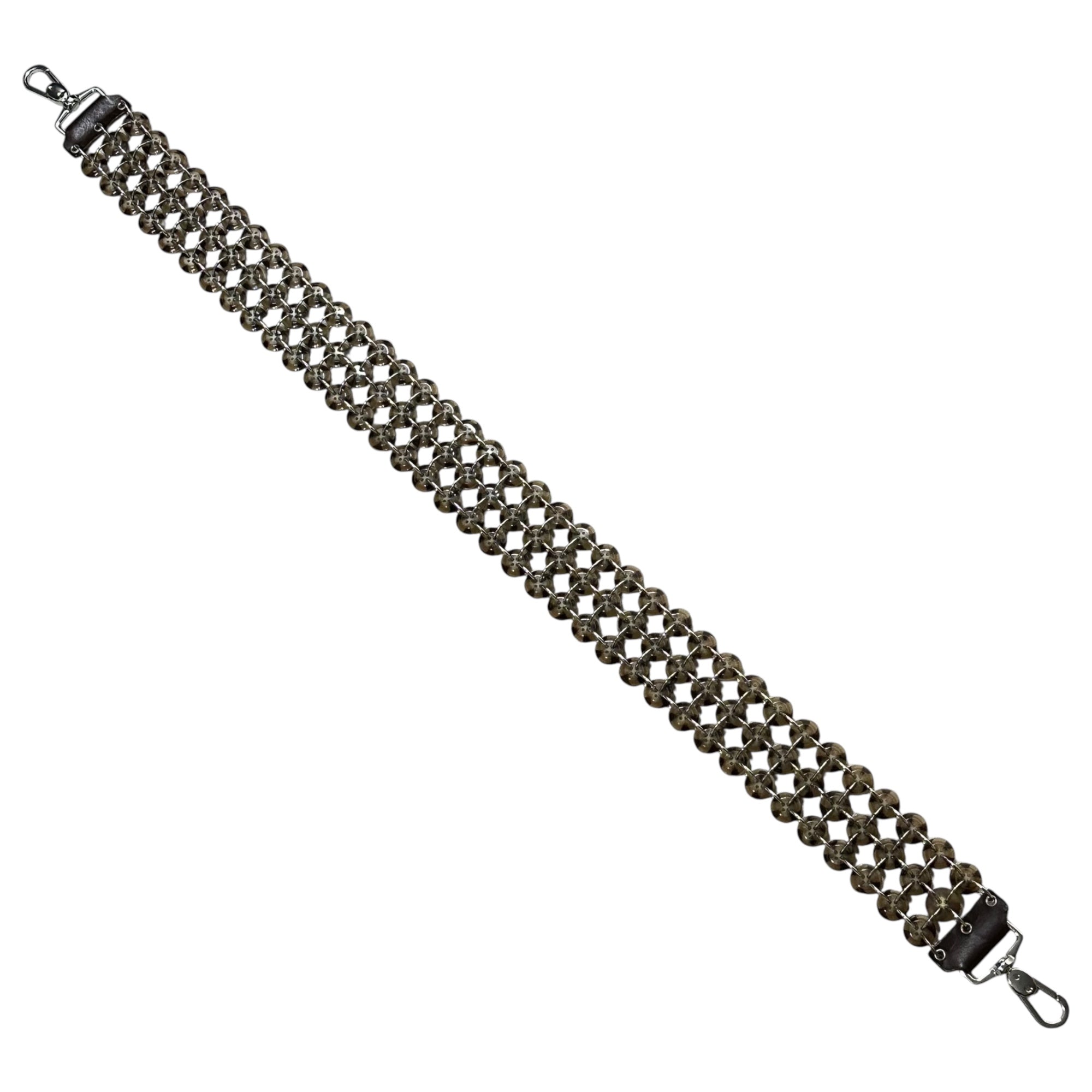 STEFAN COOKE(ステファン クック) Button Strap Bag Accessories ボタン ストラップ バッグ アクセサリー SCSS21AC1 FREE 箱付 ブラウン 箱付
