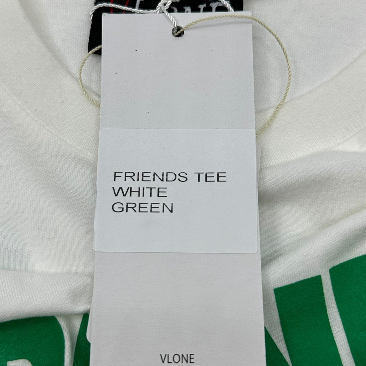 VLONE(ヴィーロン) FRIENDS TEE フレンズ Tシャツ カニエウエスト M ホワイト×グリーン