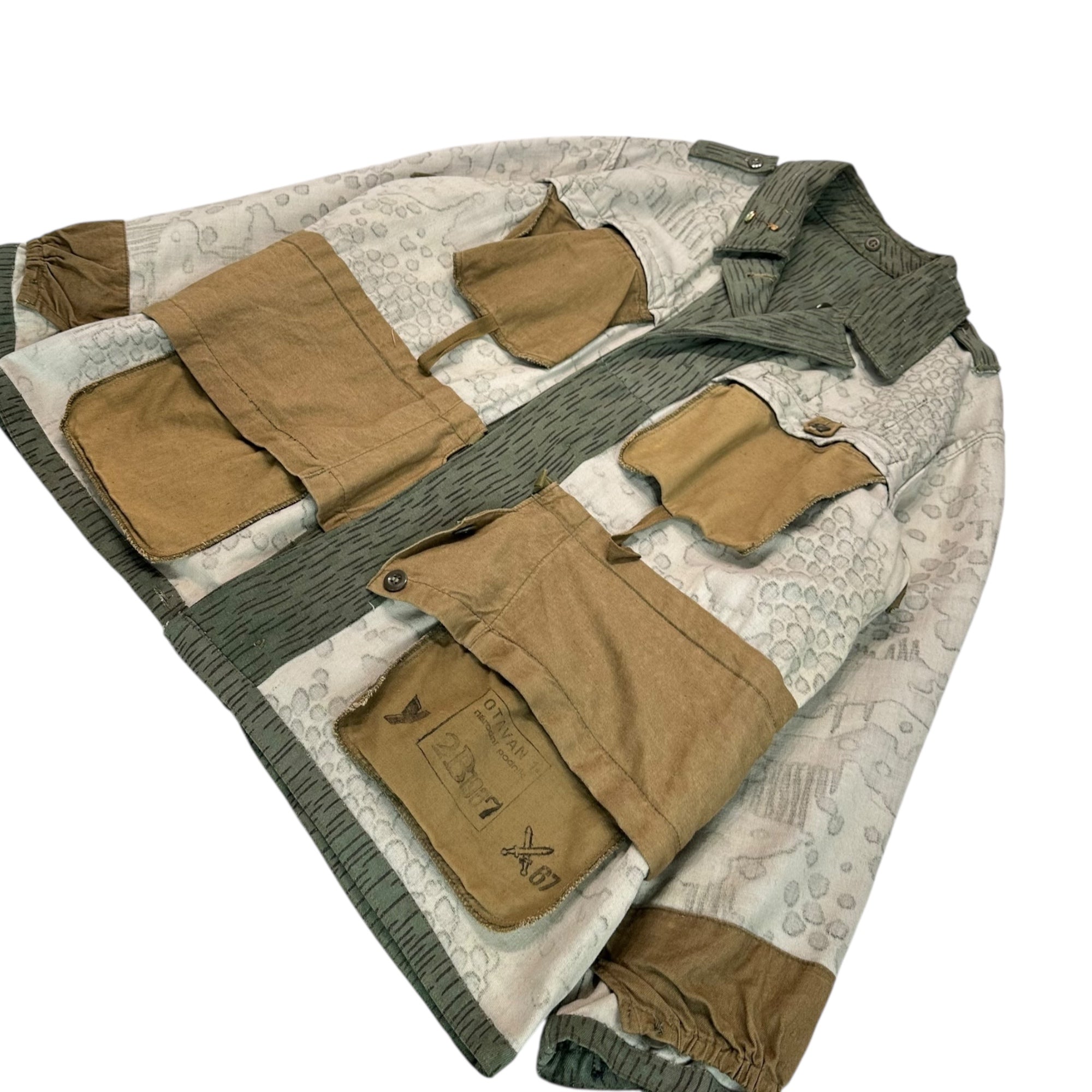 Czechoslovak Military(チェコスロバキア軍) 60's InsandOut Remake Rain Drop Camo Field Jacket インサイドアウト リメイク レインドロップカモ フィールド ジャケット グリーン 1967年 60年代 ヴィンテージ