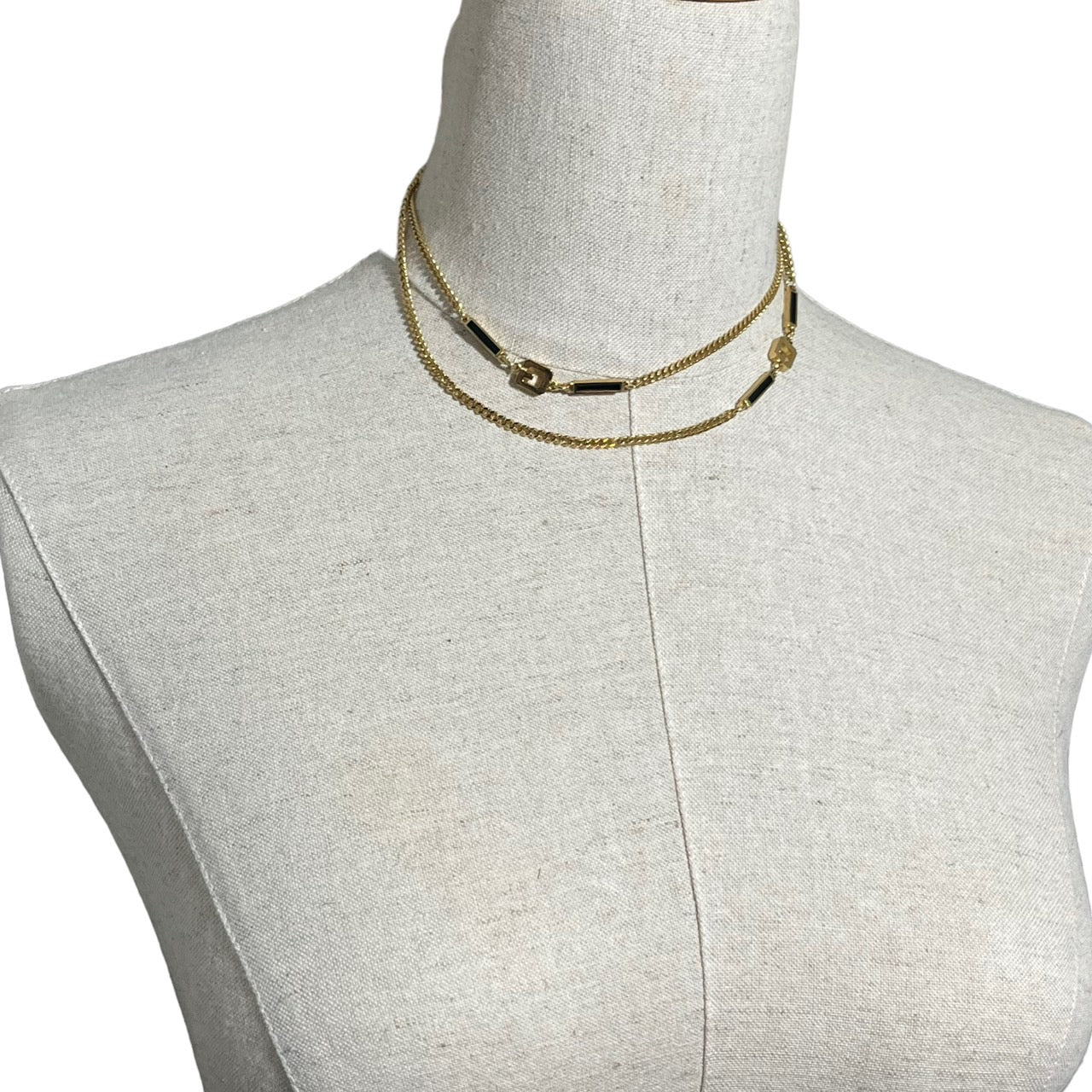 GIVENCHY(ジバンシィ) 80's G logo chain necklace ロゴ チェーン ネックレス1980刻印 ジバンシー