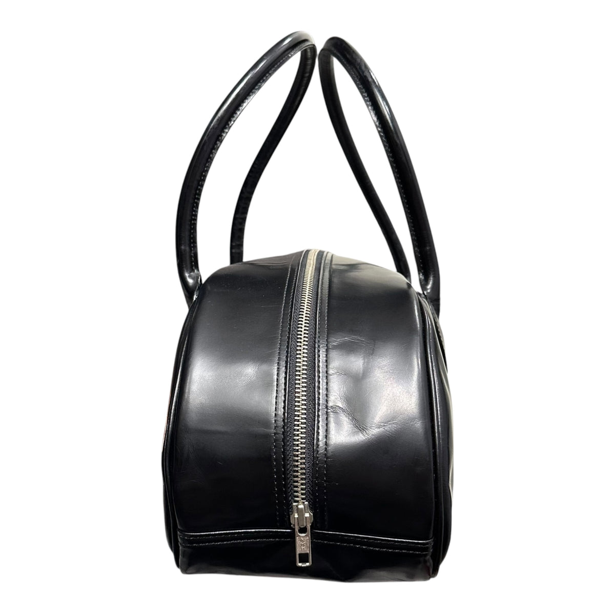COMME des GARCONS(コムデギャルソン) Vintage logo leather mini boston bag ヴィンテージ ロゴ レザー ミニ ボストン バッグ GC-K204 ブラック