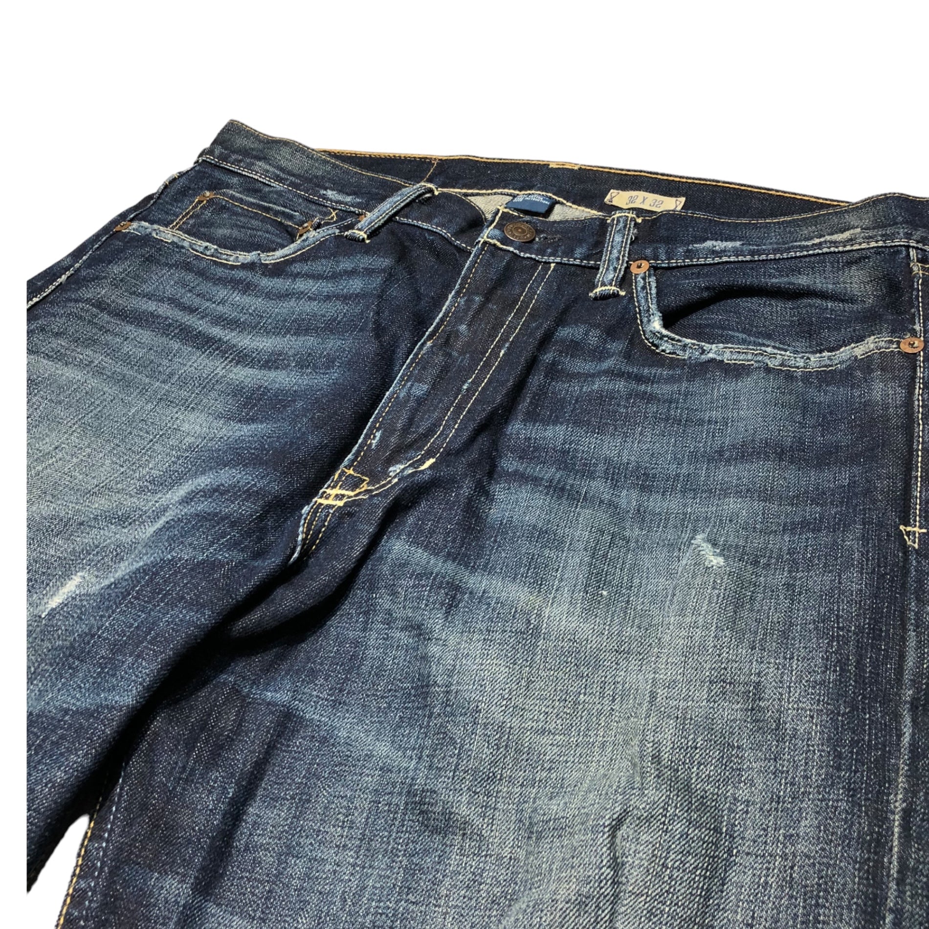 POLO RALPH LAUREN(ポロラルフローレン) Vintage processed straight denim pants ヴィンテージ加工 デニム パンツ PP-RL-HW-0262 32×32 デニムパンツ