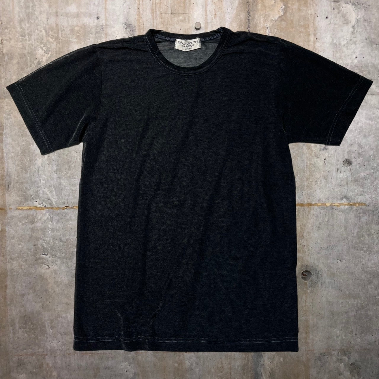 robe de chambre COMME des GARCONS(ローブドシャンブルコムデギャルソン) 90~00'sシアーTシャツ 表記なし(S~M程度) ブラック