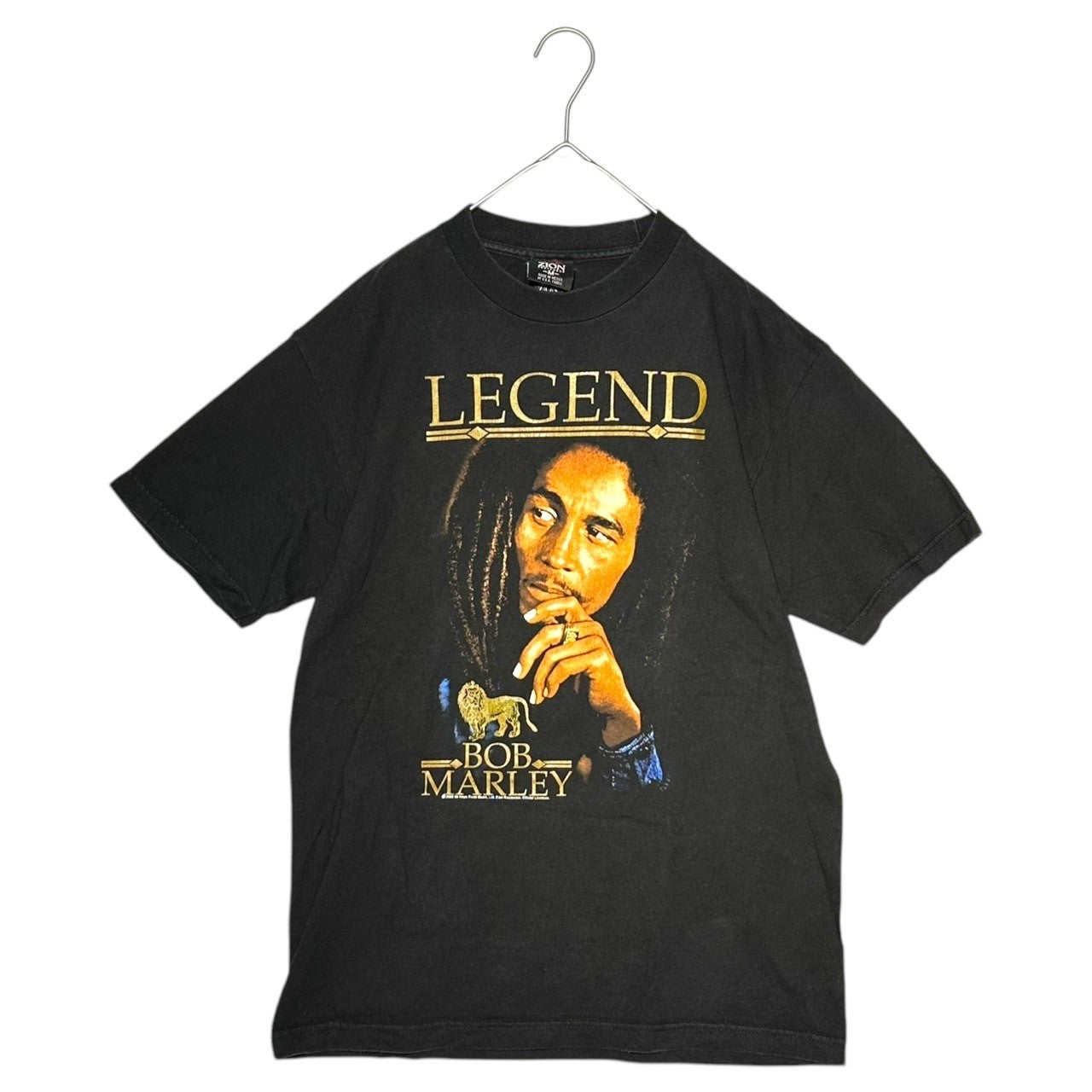 VINTAGE(ヴィンテージ) ©2005 "BOB MARLEY" ROOTSWEAR ボブ マーリー Tシャツ M ブラック 56 Hope Road Muisic, Zion Rootswear, Official Licensee. ヒップホップ レゲイ ヴィンテージ
