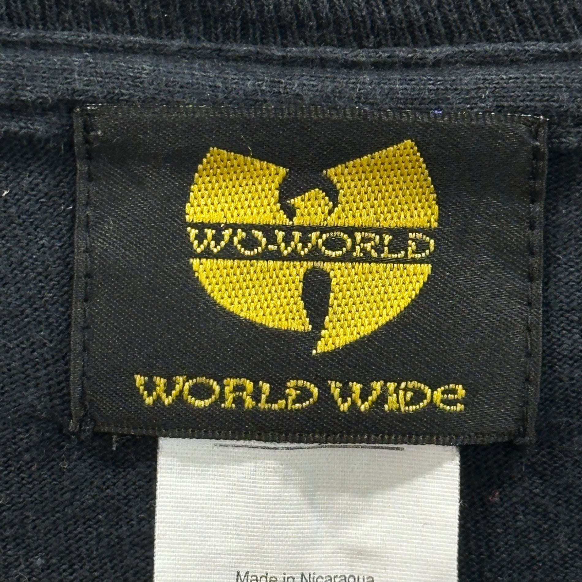 WU-WORLD(ウーワールド) WU-TANG CLAN L/S TEE ロゴ 長袖 Tシャツ L ブラック カットソー