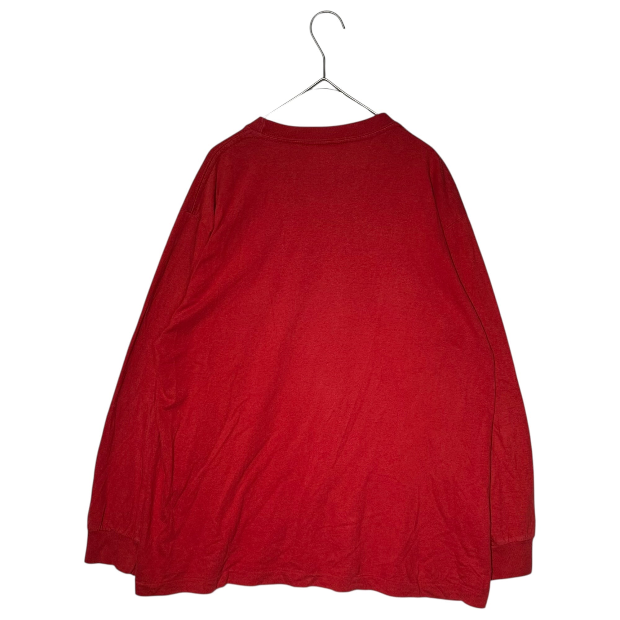 NIKE(ナイキ) 90's Big Swoosh Print L/S T-Shirt ビッグ スウッシュ プリント 長袖 Tシャツ VLA080 ACYT L レッド 90年代 ヴィンテージ 白タグ 刺繍
