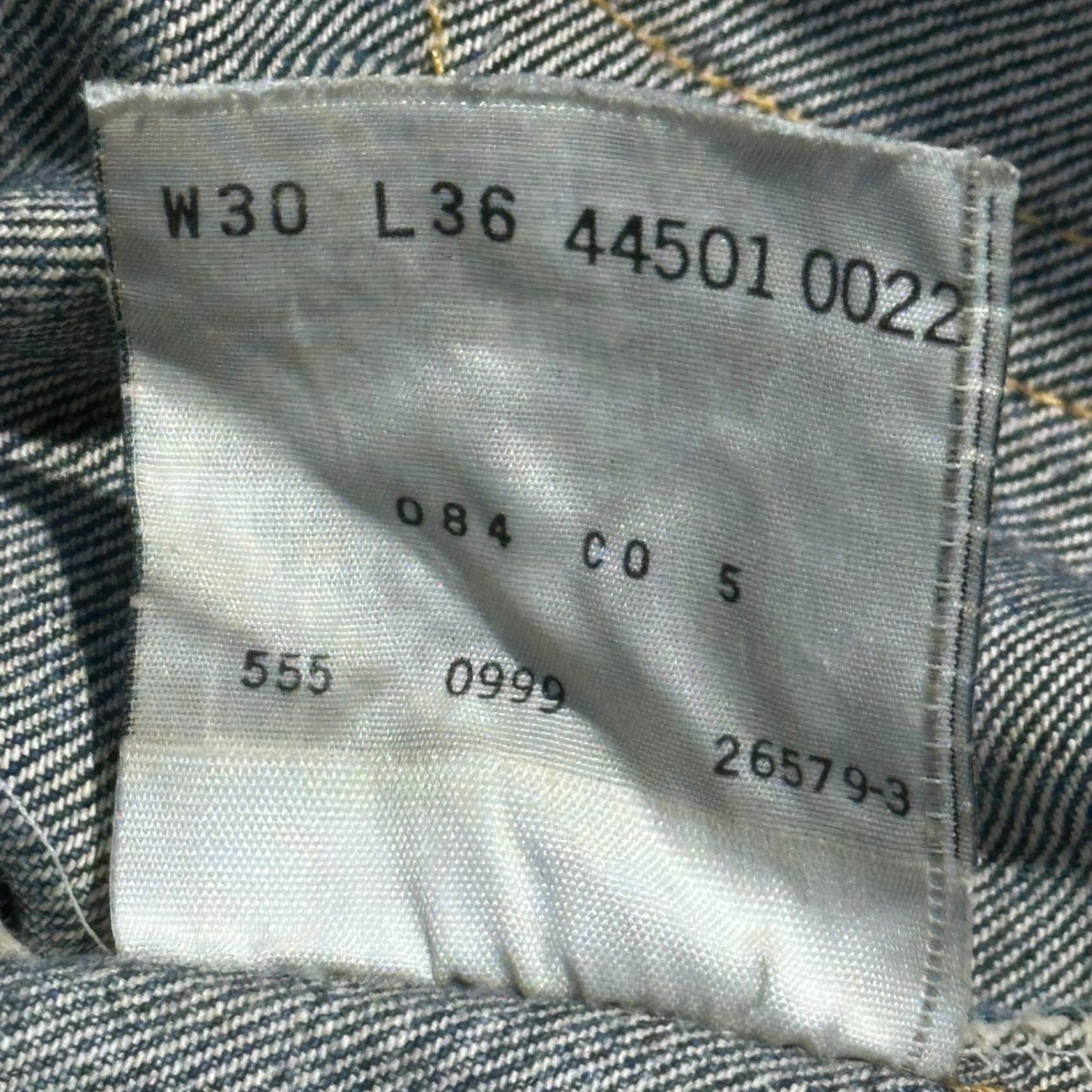 Levi's(リーバイス) 90's 1944 TYPE S501XX USA MADE DENIM PANTS 1944モデル ヴィンテージ デニム パンツ 44501-0022 W30 L36 インディゴ 90年代 復刻 USA製 赤耳 ボタン裏555 バレンシア工場 BIG E