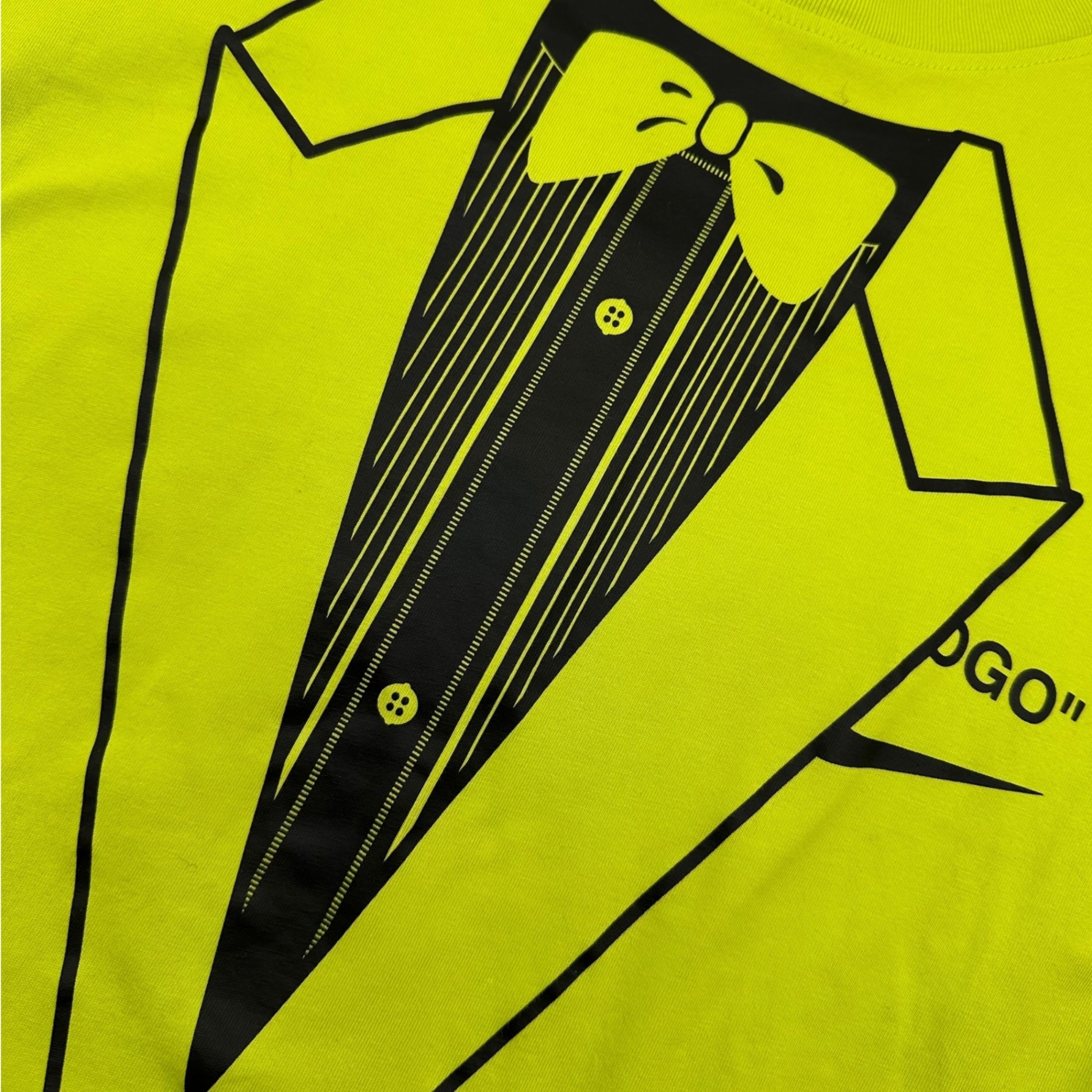 NIKE×Off-White(ナイキ×オフホワイト) NRG A6 Tee "Lime Green" プリント Tシャツ BQ0827-389 XL イエロー