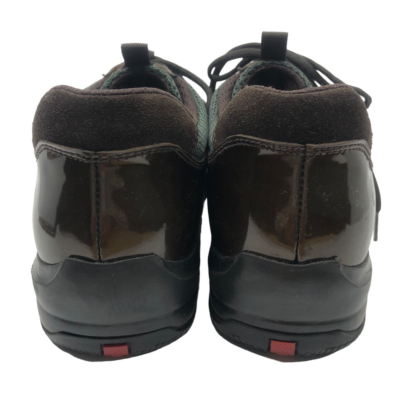 PRADA SPORT(プラダスポーツ) 00's enamel tech shoes エナメル テック シューズ ローカット スニーカー 3261 37(23.5cm程度) ブラウン×グレー