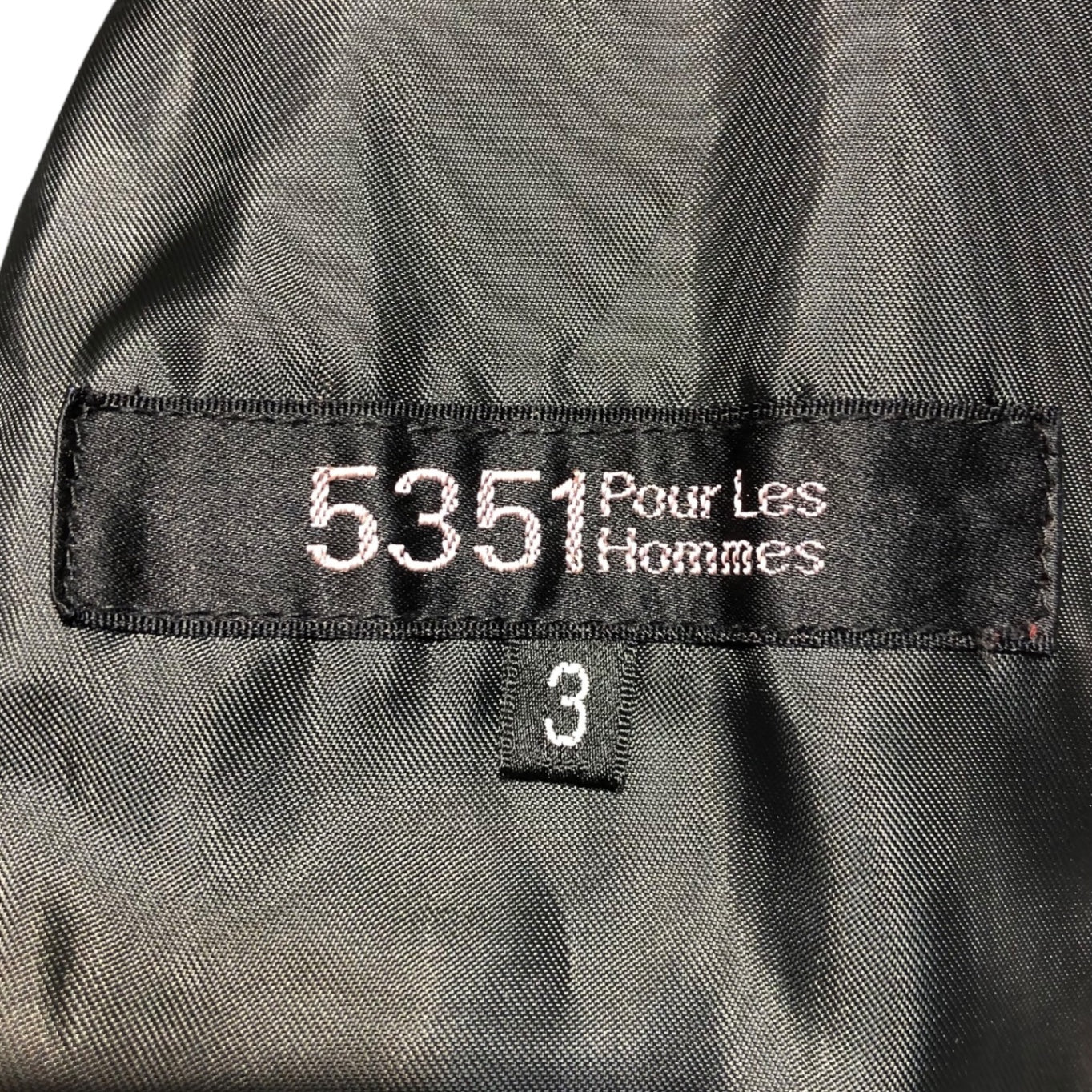 5351pour les hommes(ゴーサンゴーイチプールオム) single rider jacket シングル ライダース ジャケット 0240092025 L レッド レザー ダブルジップ