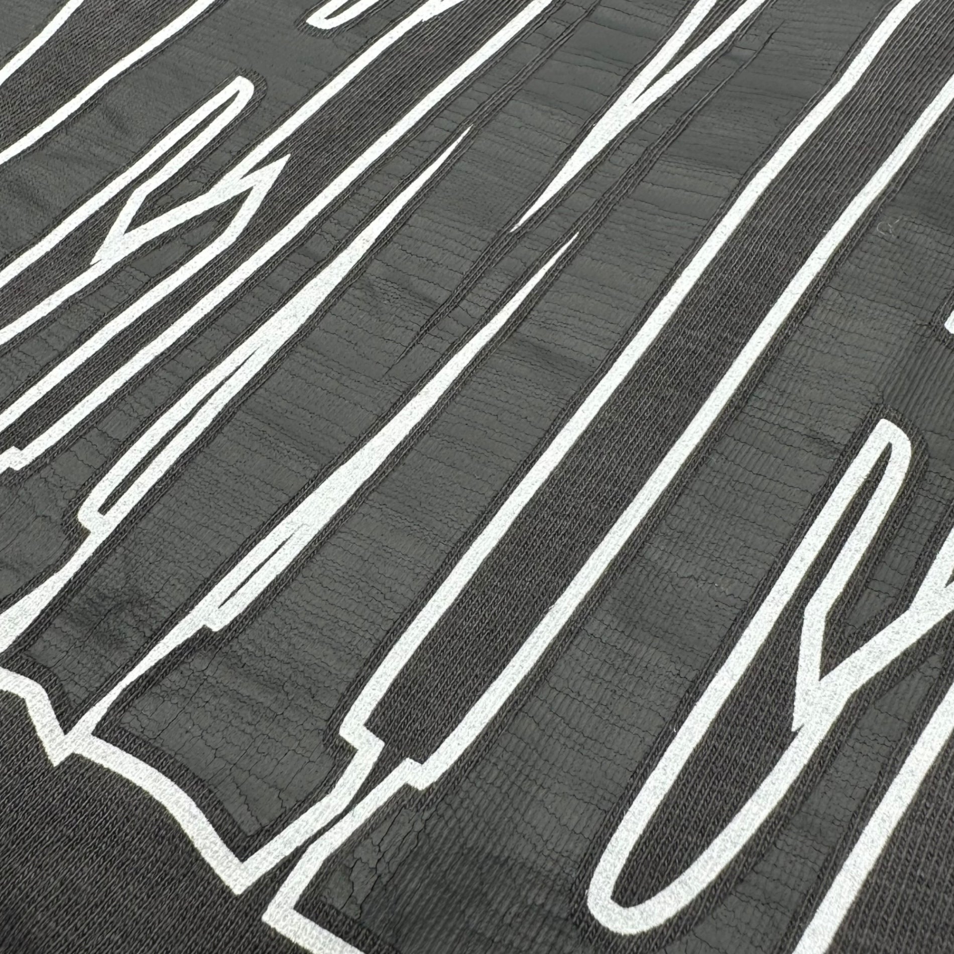 SUPREME(シュプリーム) 25AW Cracked Stretch S/S Top ロゴ プリント Tシャツ S ブラック 25FW