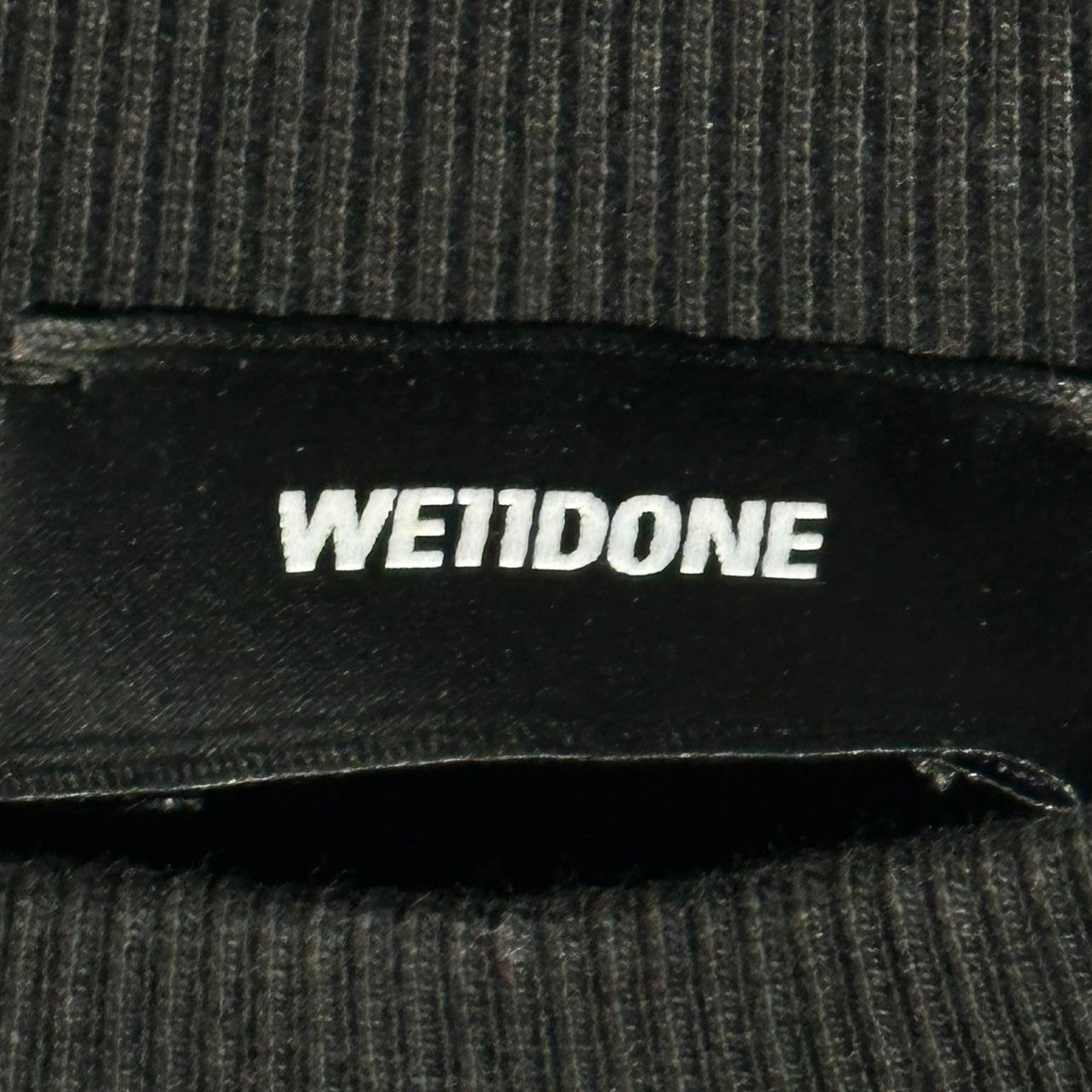WELLDONE(ウェルダン) Logo Embroidery Crewneck Sweatshirt ロゴ 刺繍 クルーネック スウェット S ブラック