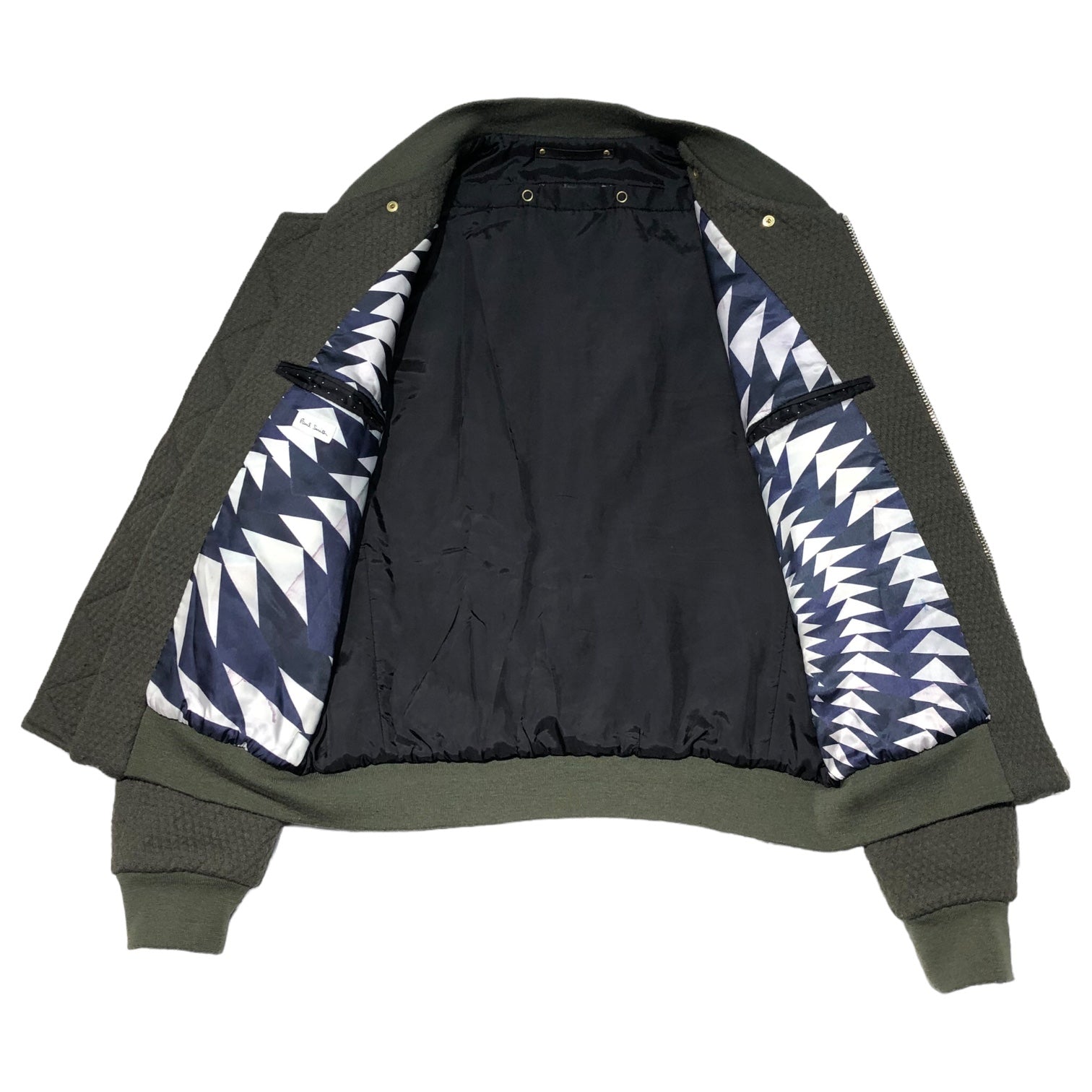PAUL SMITH(ポールスミス) 15AW MA-1 with liner フライト ジャケット ブルゾン ライナー付 715M L カーキ 参考定価66,000円(税込)