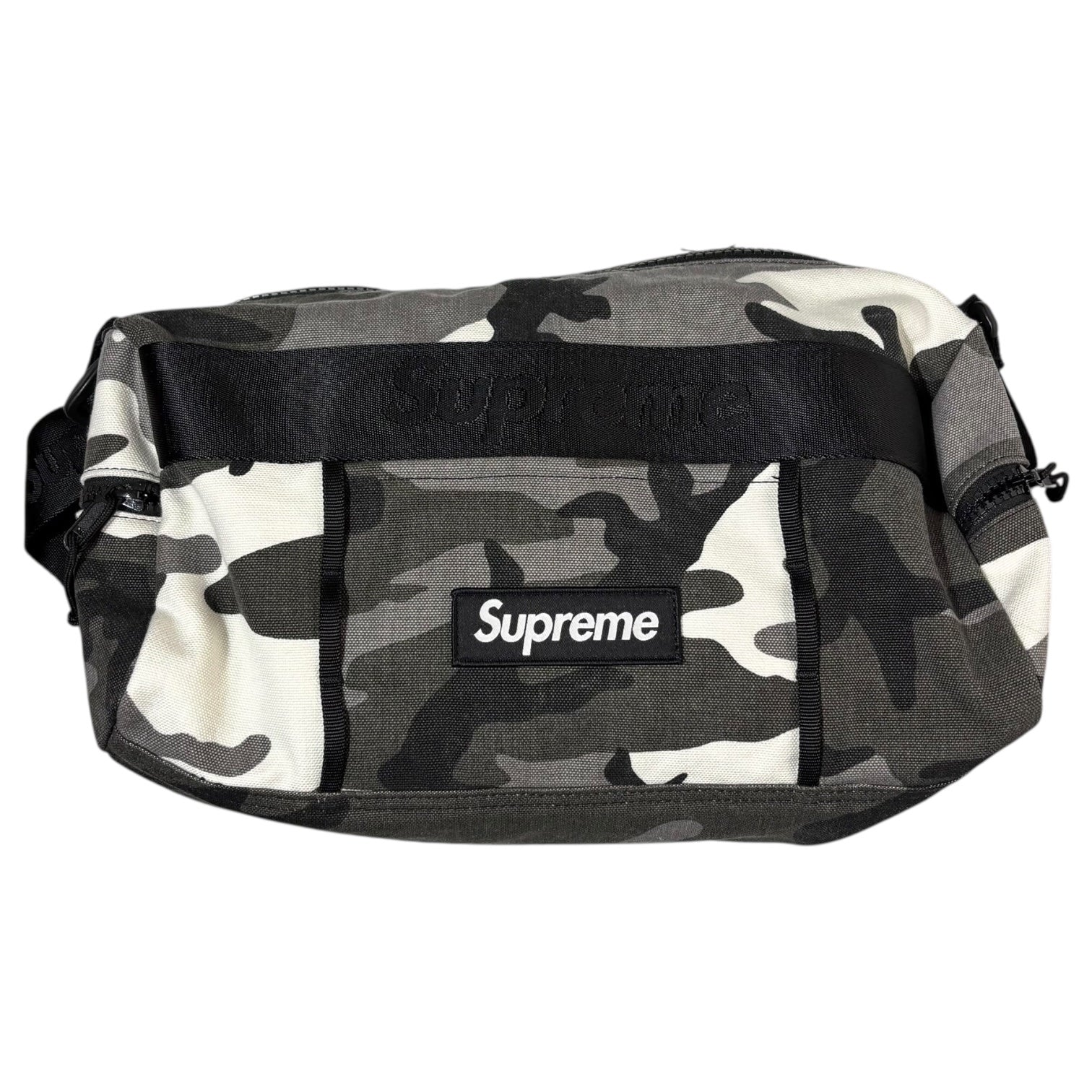 SUPREME(シュプリーム) 25SS Utility Bag Snow Camo ユーティリティ バッグ スノーカモ ショルダーバッグ グレー×ブラック