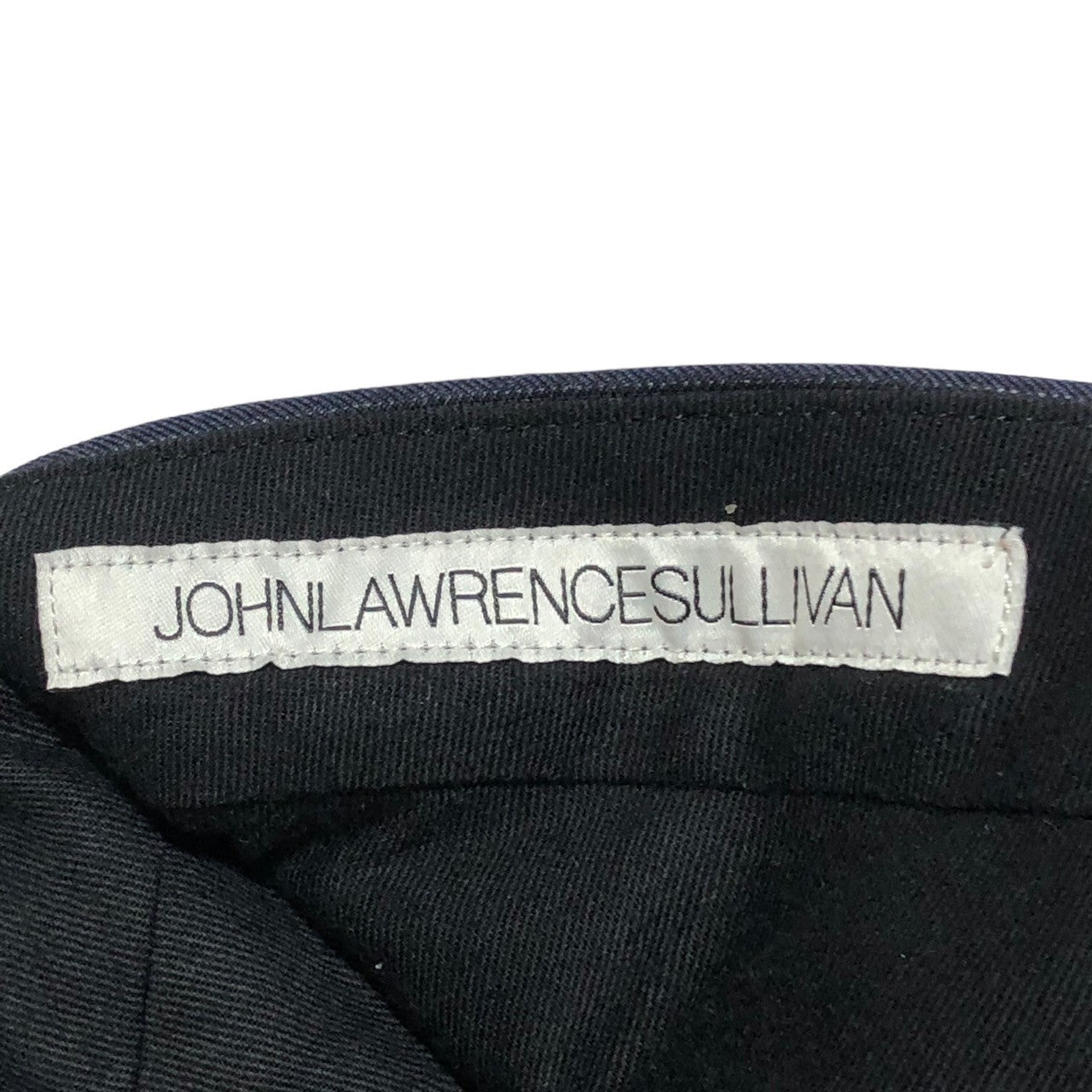 JOHN LAWRENCE SULLIVAN(ジョンローレンスサリバン) WOOL STRAIGHT TROUSERS ウール ストライプ トラウザー パンツ 2A021-0120-09 46(M程度) ネイビー スラックス