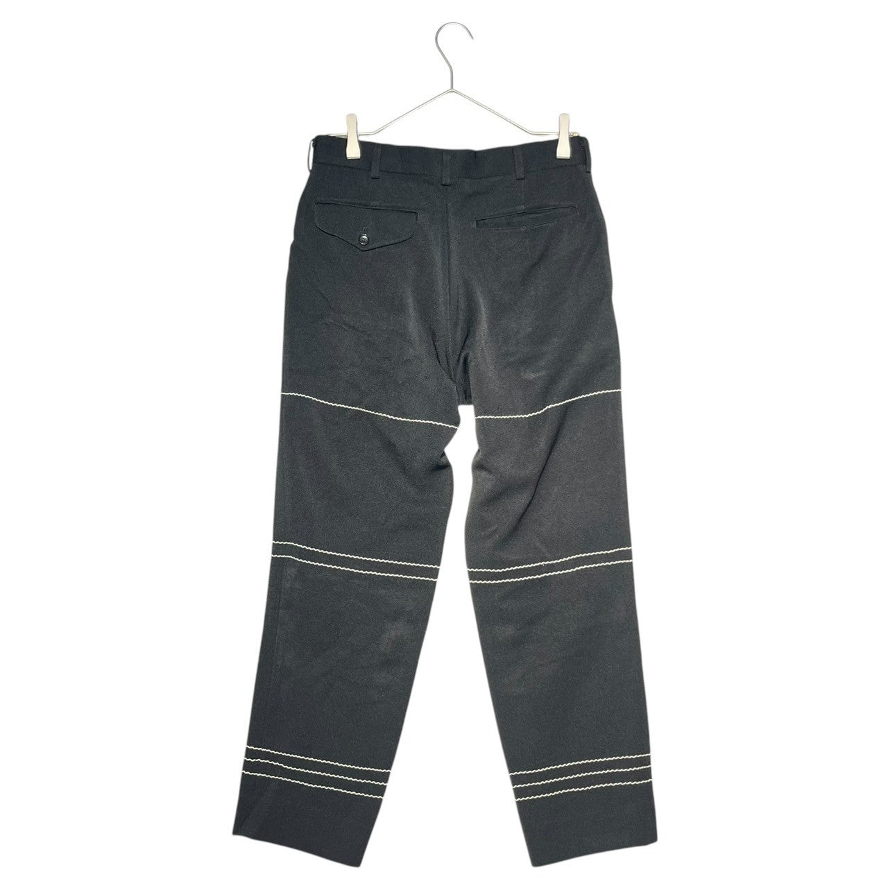 COMME des GARCONS HOMME PLUS(コムデギャルソンオムプリュス) 99AW Souvenir Kitsch stitche pants スーベニールキッチュ期 ステッチ パンツ PP-04003S S ブラック AD1999 通称エルメス期