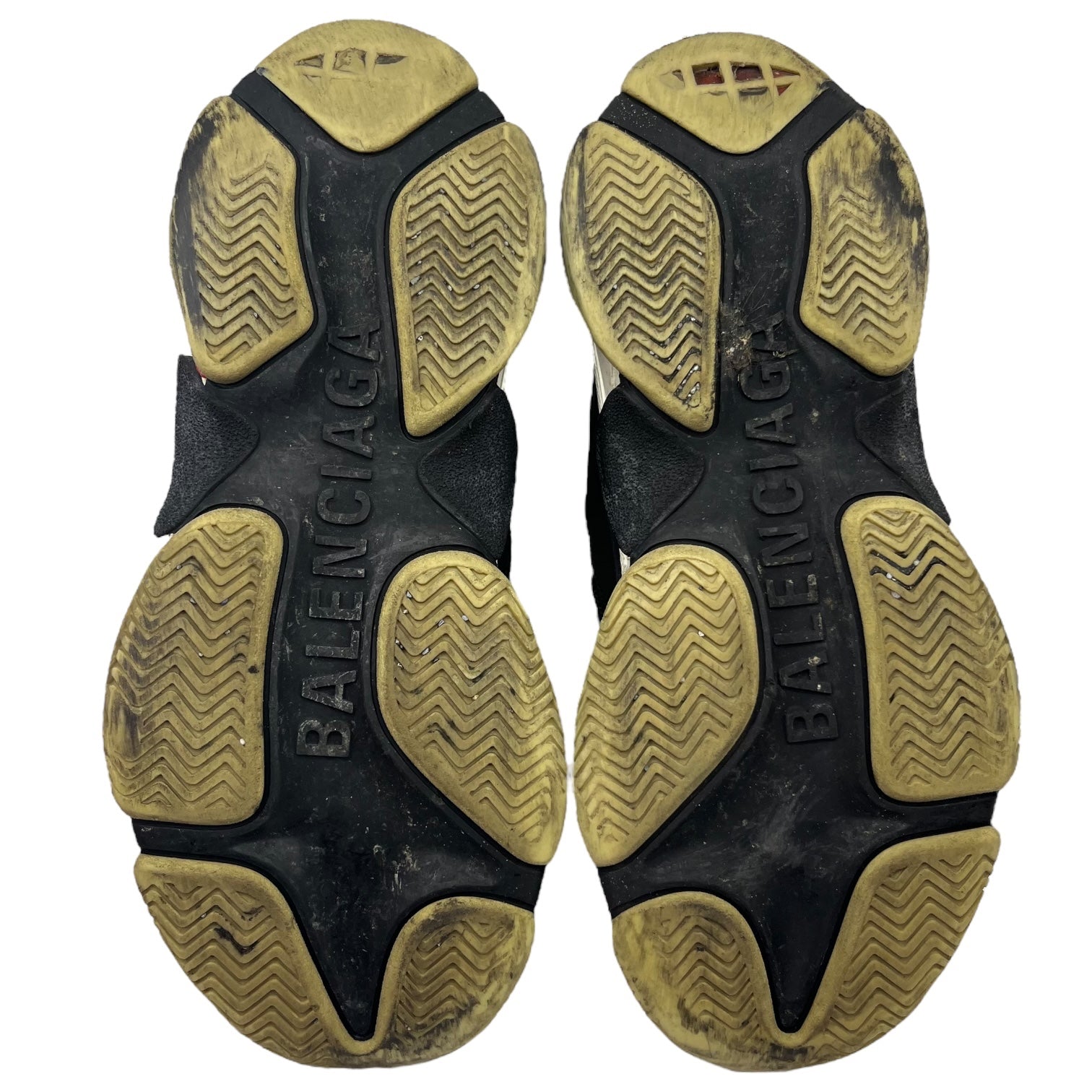 BALENCIAGA(バレンシアガ) TRIPLE S トリプルエス 27.5cm ブラック ローカット ダッド スニーカー 厚底