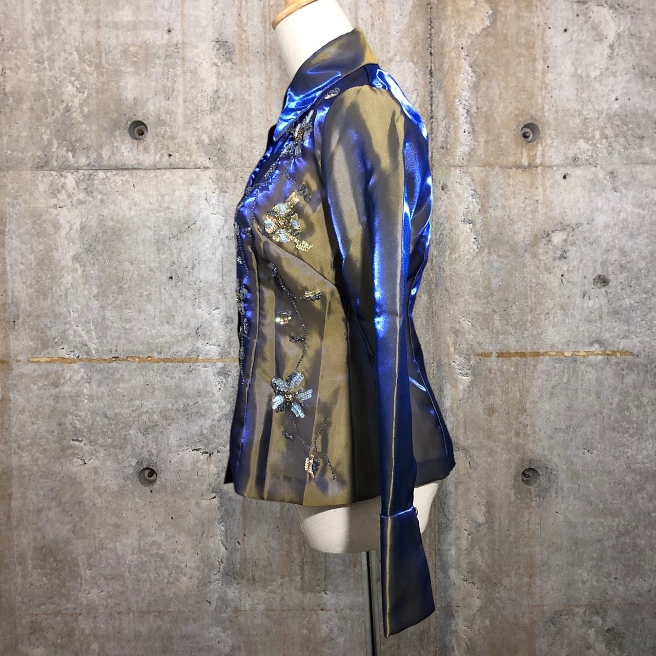 VIVIENNE TAM(ヴィヴィアンタム) アンサンブルビジューワンピース/シャツ 0(Sサイズ程度) パープル