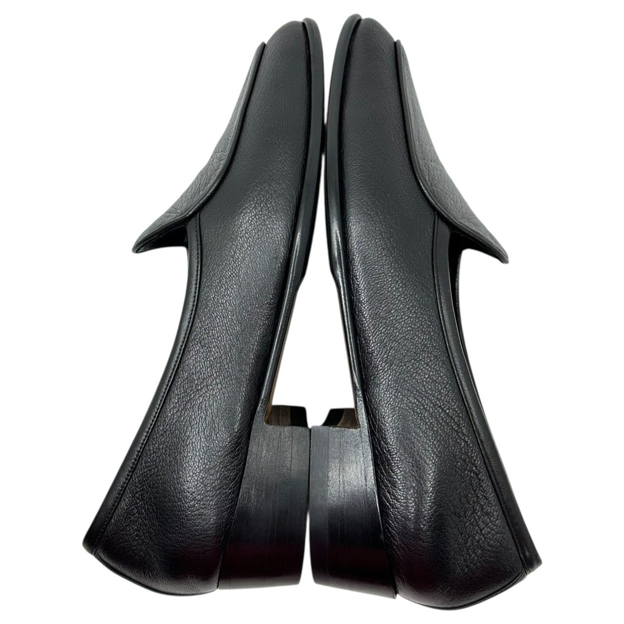 BAUDOIN & LANGE(ボードイン アンド ランジ) Sagan Classic Plain - Black Deerskin サガン クラシック プレーン ブラック ディアスキン 39(24.5cm程度) ブラック 鹿革 ローファー