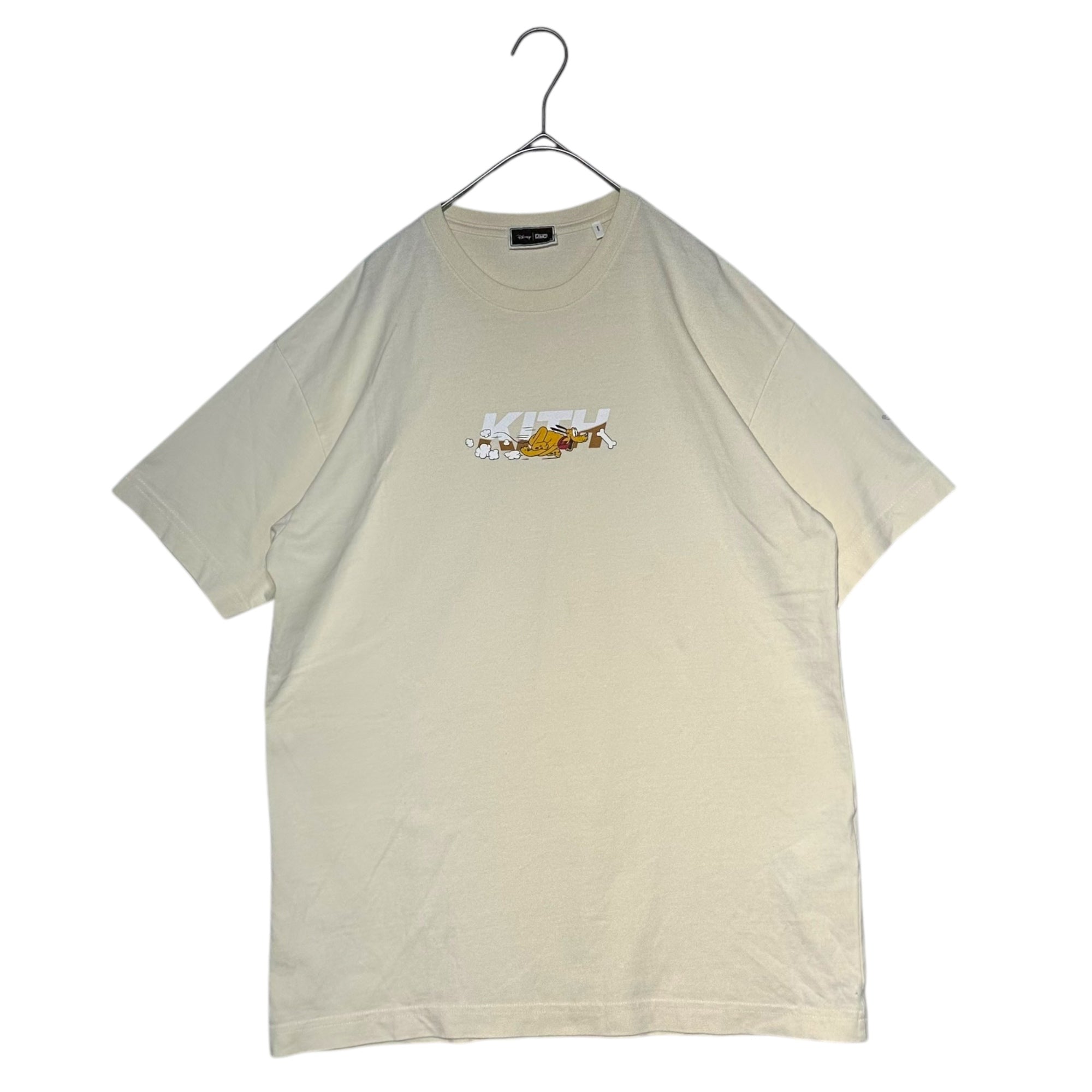 KITH×Disney(キス×ディズニー) 23AW Mickey & Friends Pluto Tee ミッキー&フレンズ プルート Tシャツ サンド KHM031728 S イエロー コラボ