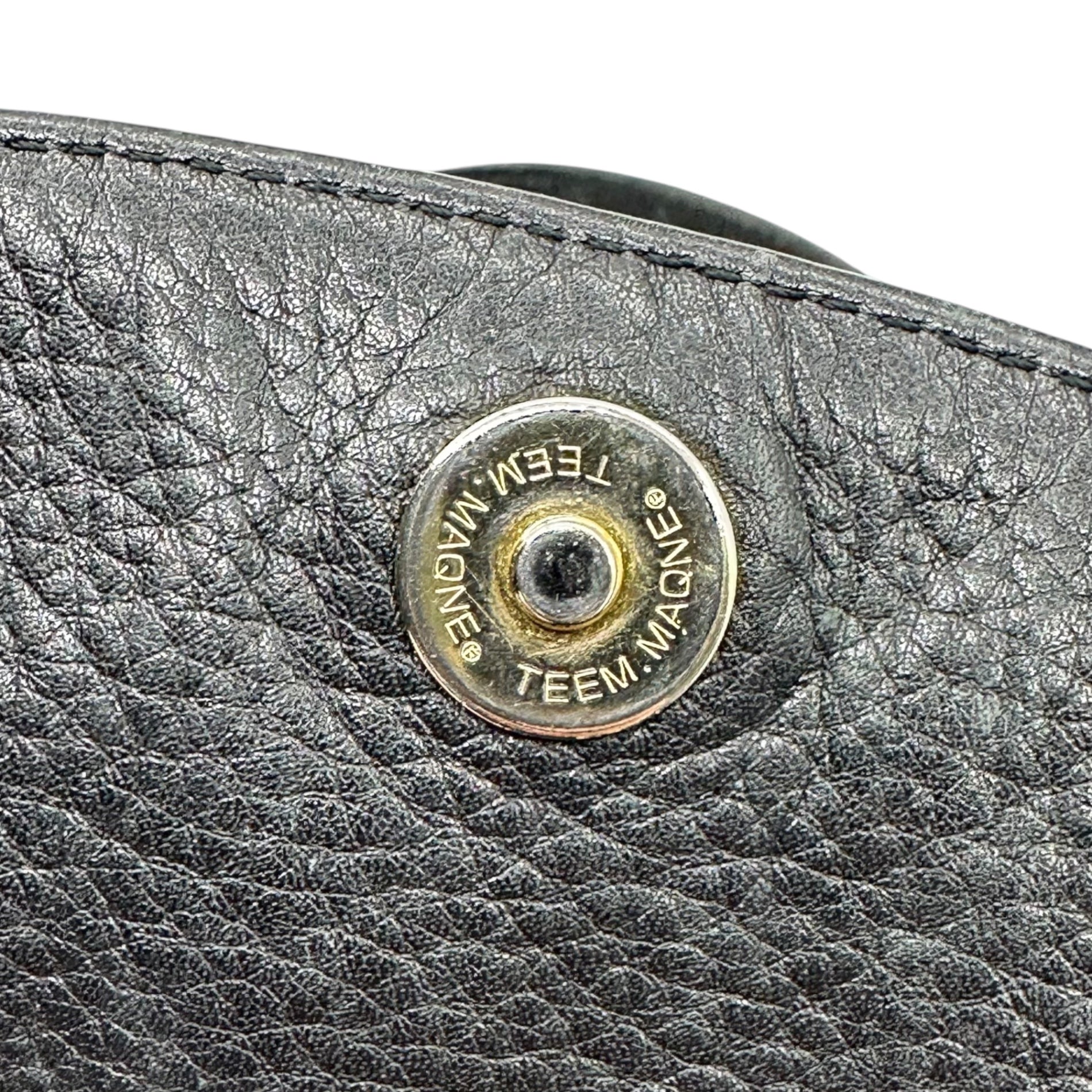 HIROFU(ヒロフ) H logo gold hardware leather mini backpack H ロゴ ゴールド 金具 レザー ミニ リュック ブラック