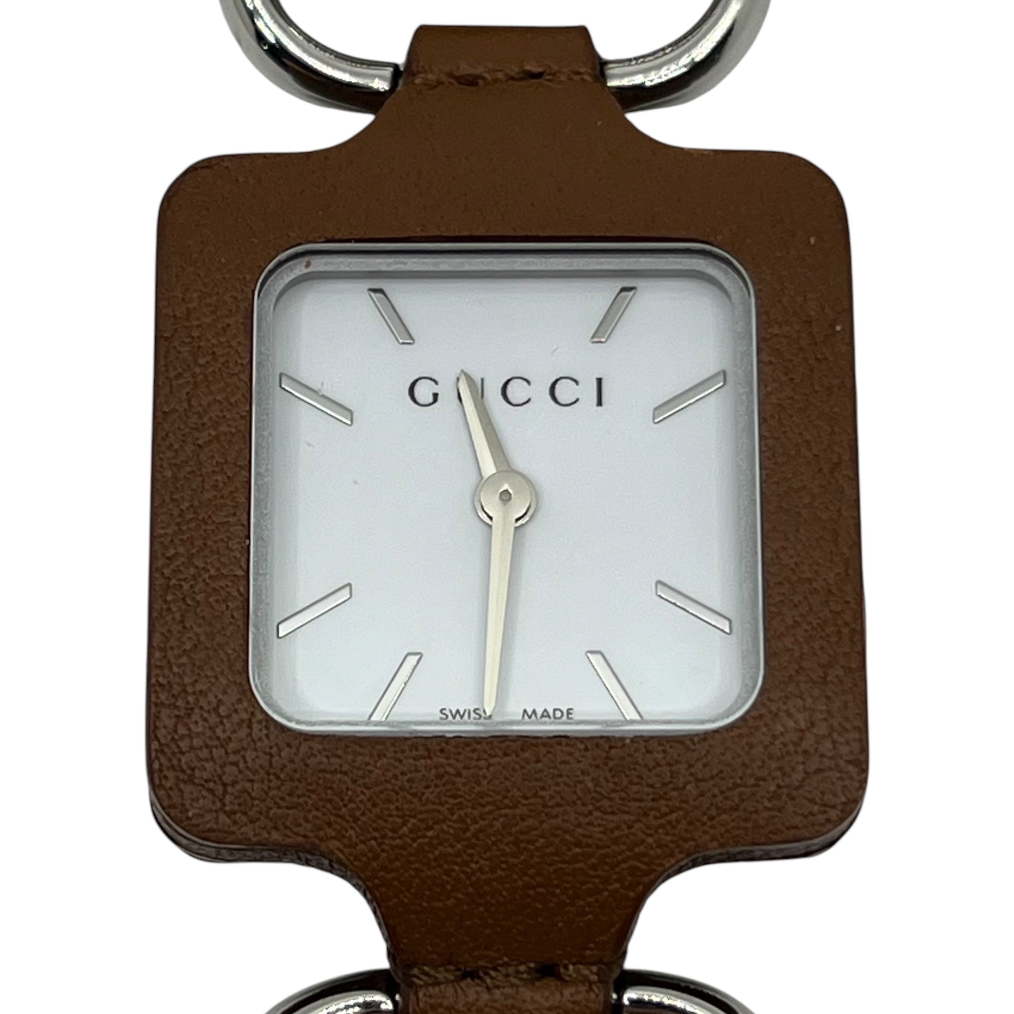 GUCCI(グッチ) pendant watch レザー ペンダント ウォッチ YA130417 FREE ブラウン 箱・ケース付 ネックレス 時計