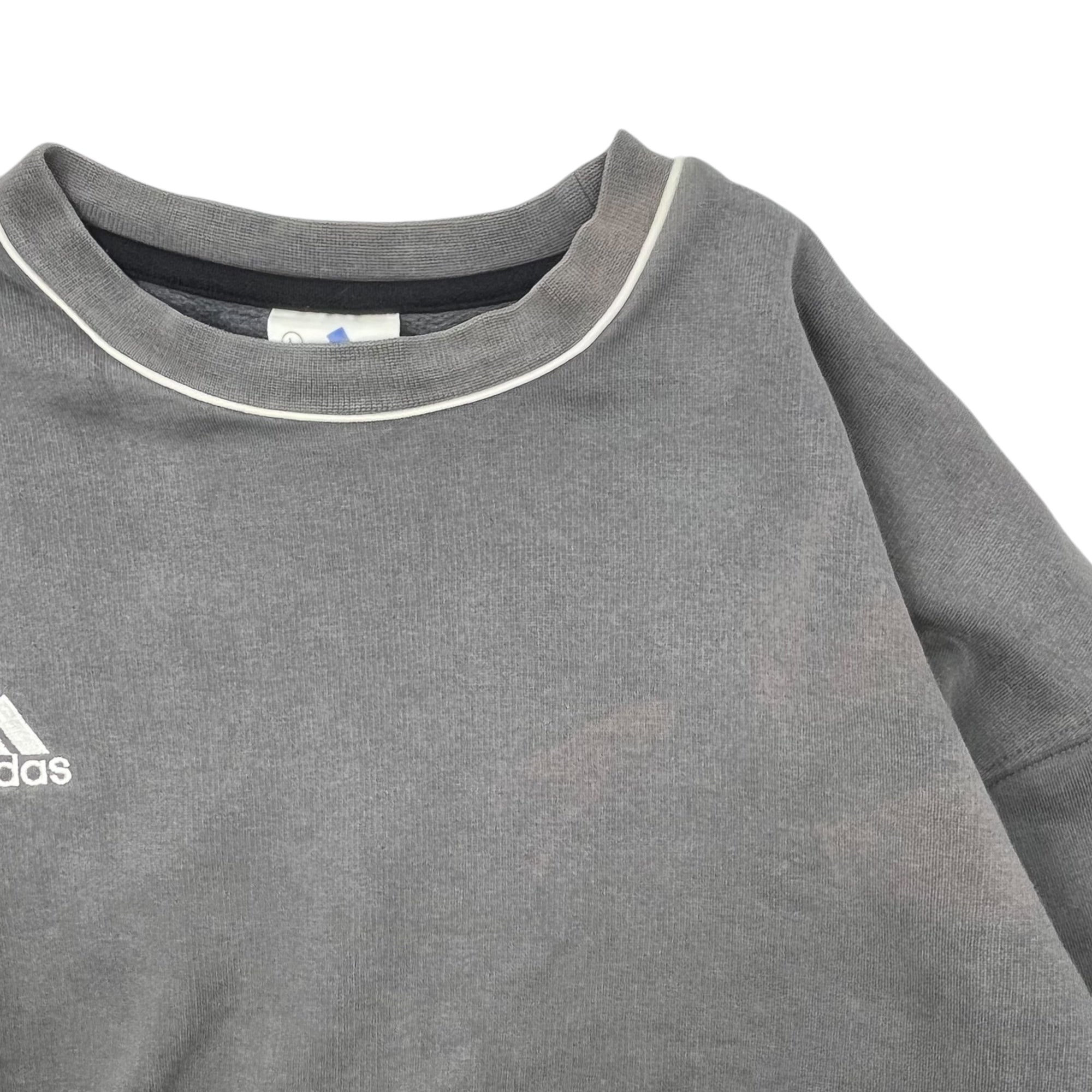 adidas(アディダス) 90’s performance logo sweatshirt パフォーマンス ロゴ スウェット L グレー ヴィンテージ