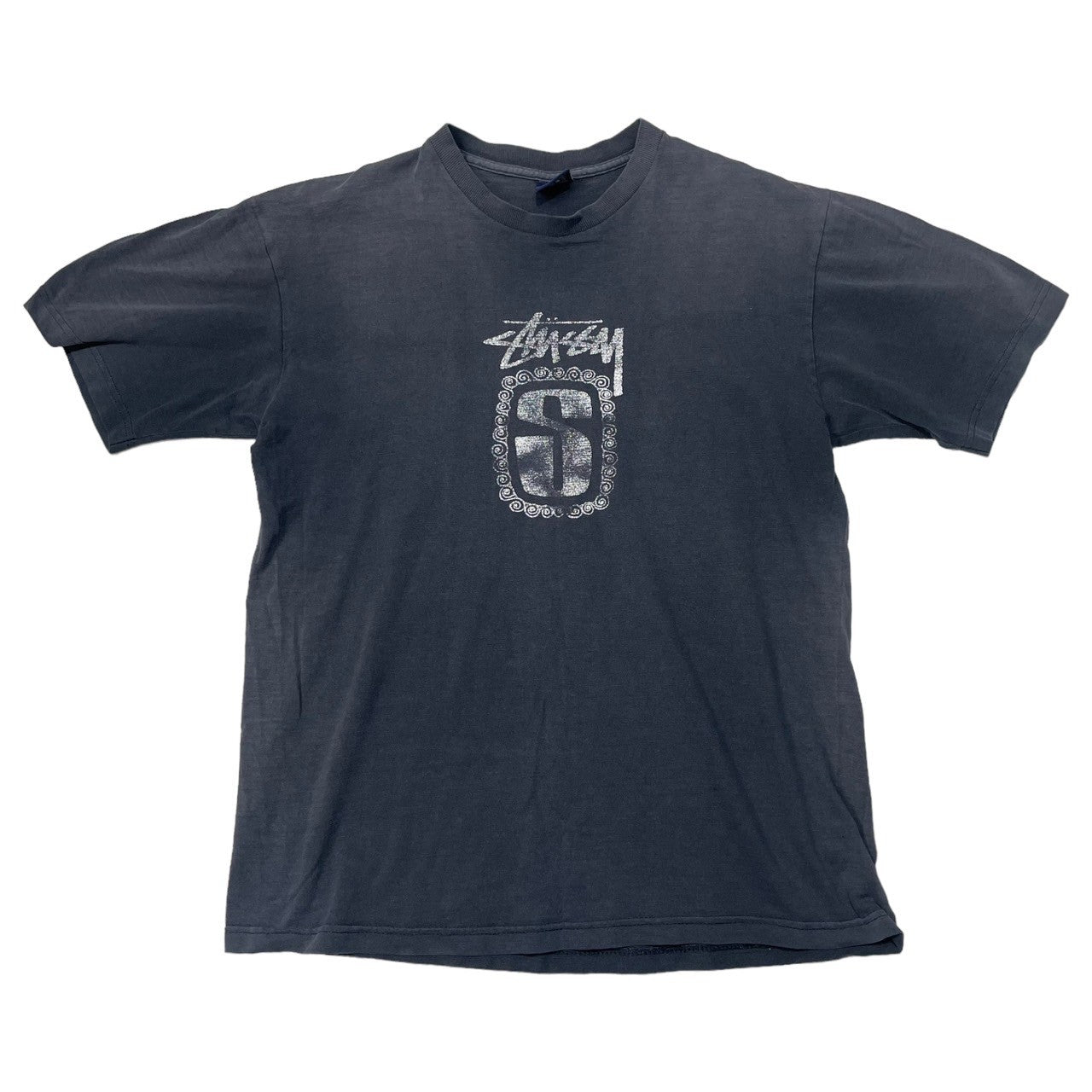 STUSSY(ステューシー) 90's~00's center logo Tシャツ センターロゴ 紺 