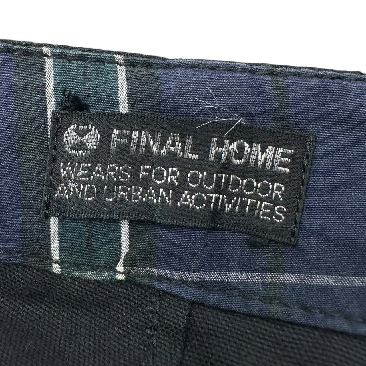 FINAL HOME(ファイナルホーム) 08's Waist Layered Type Cotton Straight Pants ウエスト レイヤード タイプ コットン ストレート パンツ FH81FF027 S ネイビー