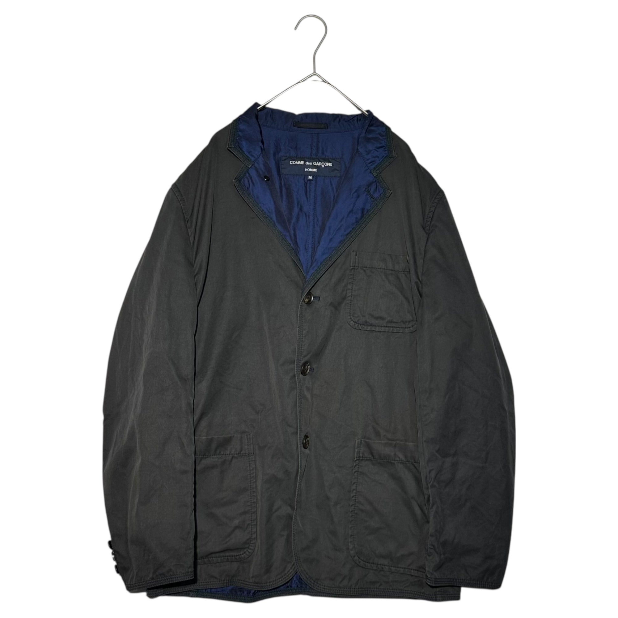 COMME des GARCONS HOMME(コムデギャルソンオム) 04SS Cotton Casual Tailored Jacket コットン カジュアル テーラード ジャケット HM-J002 M ブラック AD2003