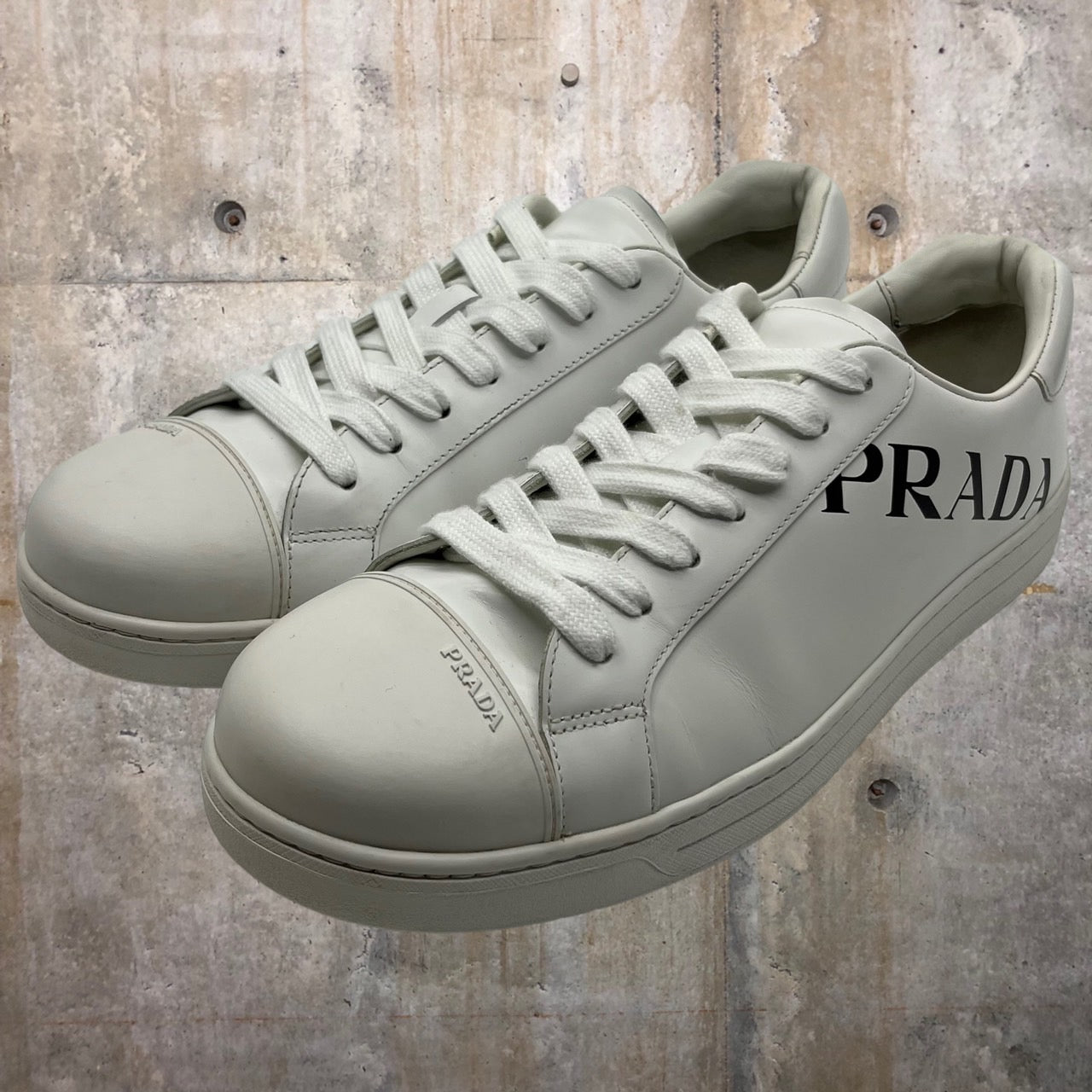 PRADA(プラダ) LOW TOP LOGO SNEAKER/ロゴラバースニーカー 3543 9 1/2 