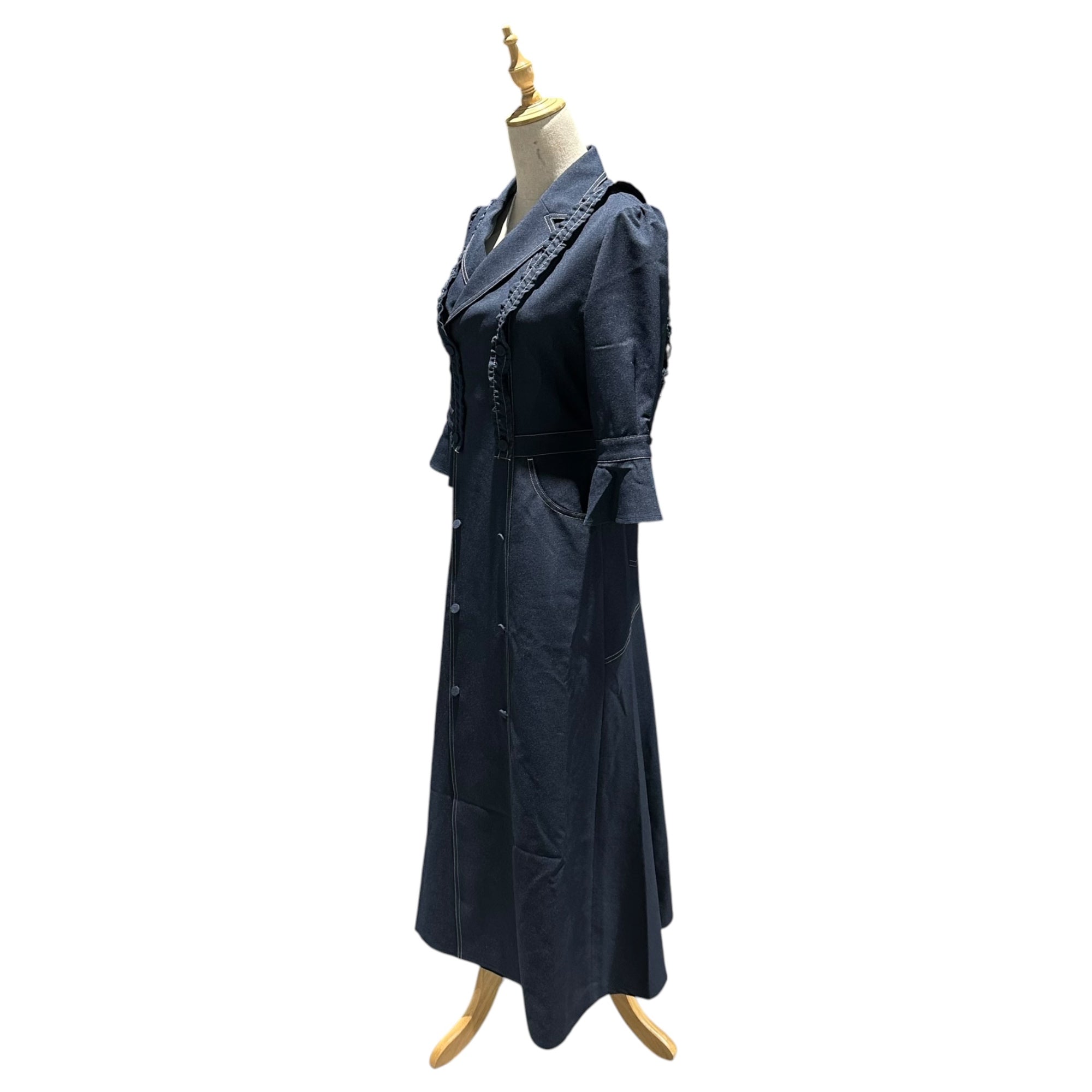 AMERI(アメリ) 2021SS Tailored Suspender Dress テーラー サスペンダー ドレス 01110920701 ネイビー