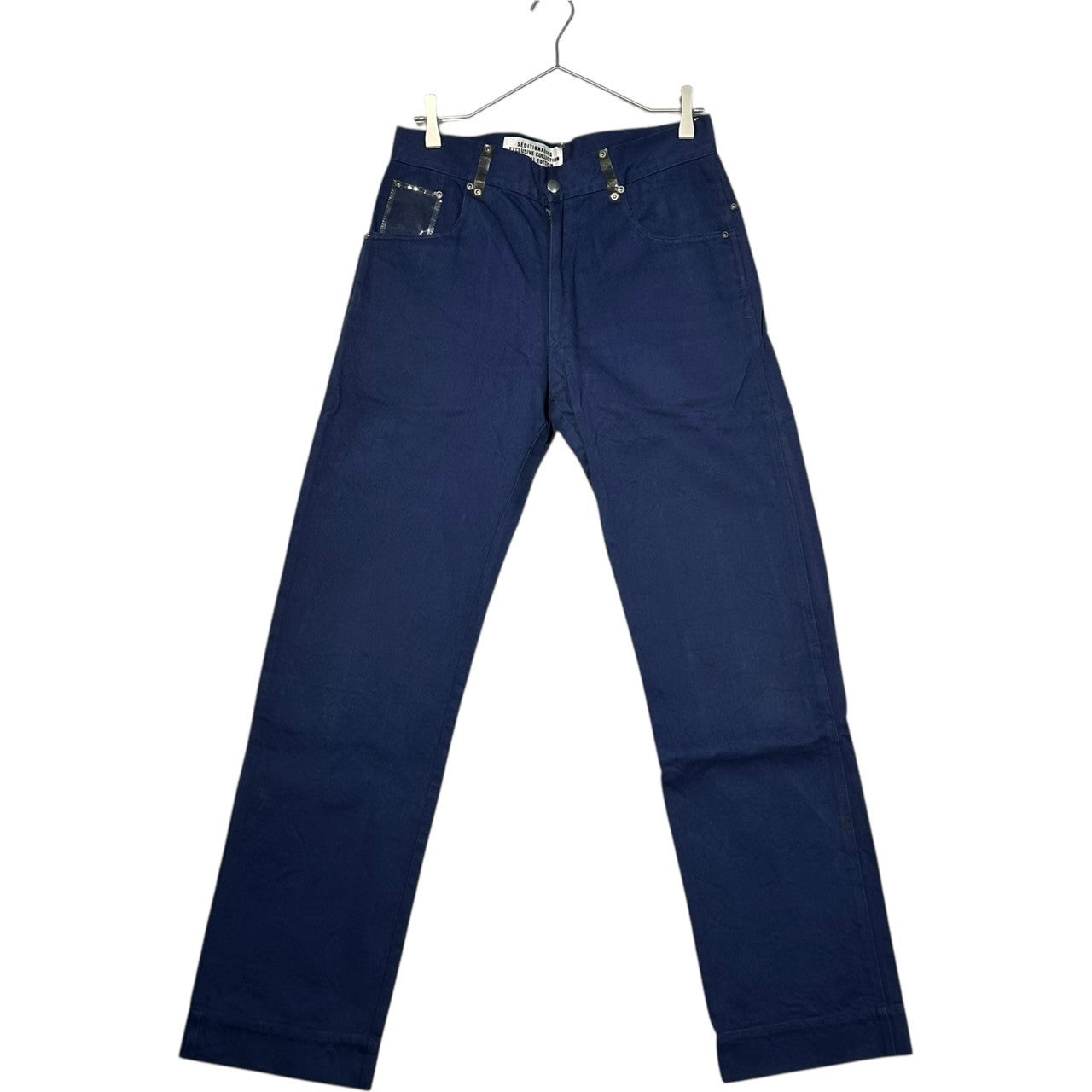 SEDITIONARIES(セディショナリーズ) 666 SEX original Vinyl pocket trousers ビニール ポケット トラウザー パンツ L ネイビー