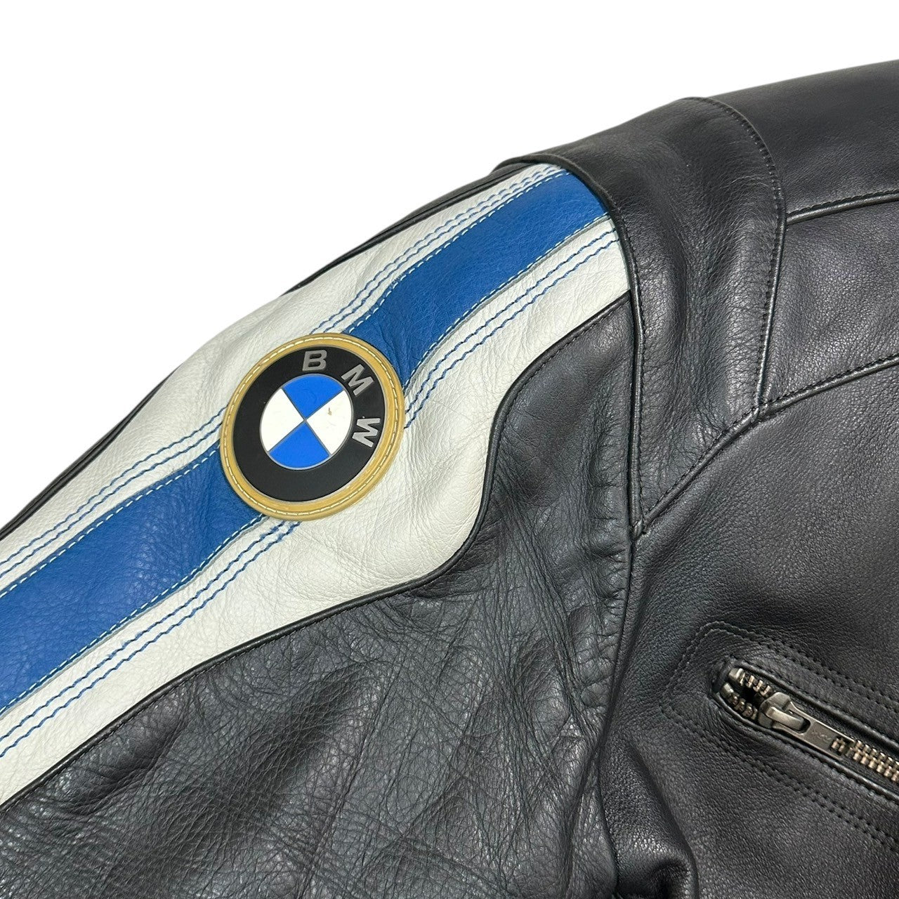 BMW Motorrad(ビーエムダブリューモトラッド) Club Men Riders Leather Jacket クラブ マン ライダース レザー ジャケット XL ブラック レーシング バイク 肩肘パット入り