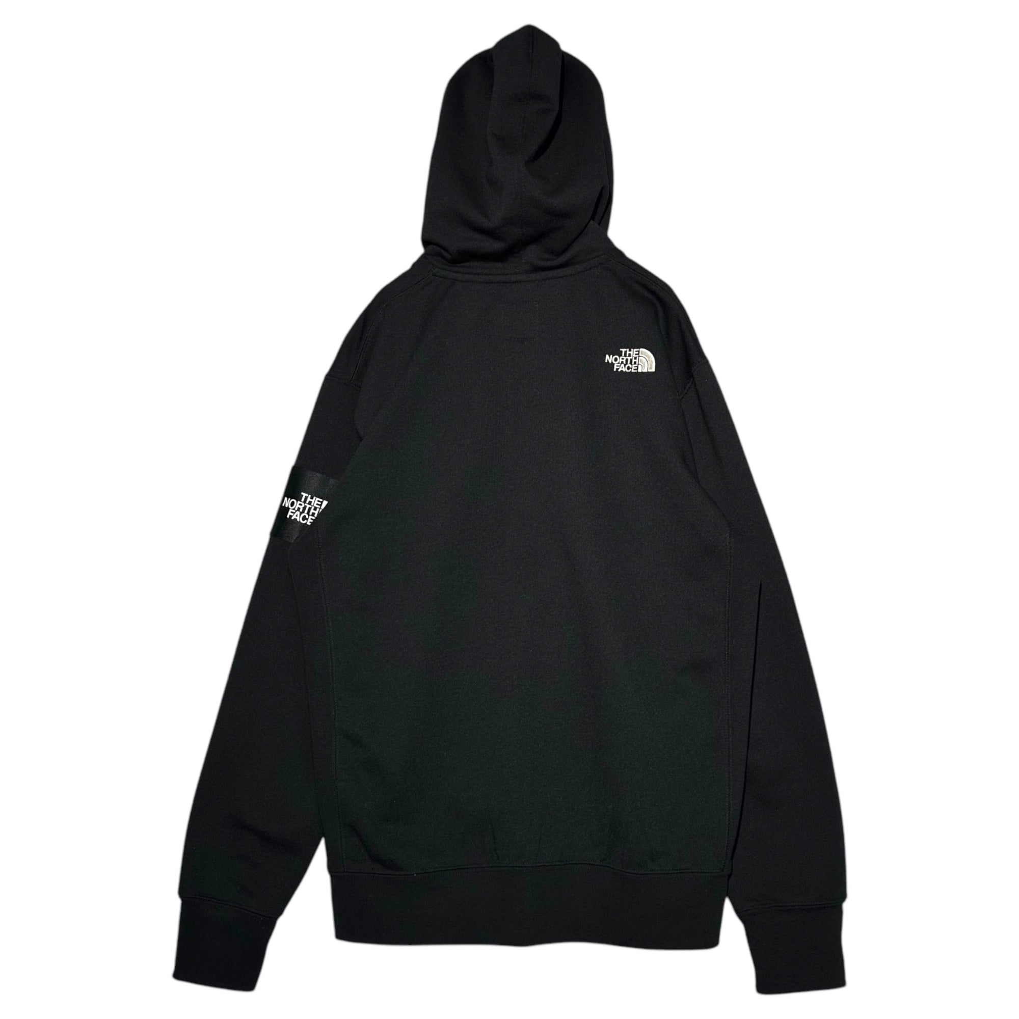 THE NORTH FACE(ノースフェイス) SQUARE LOGO FULLZIP Men’s スクエアロゴ ロゴ フルジップ パーカー NT11836 M ブラック