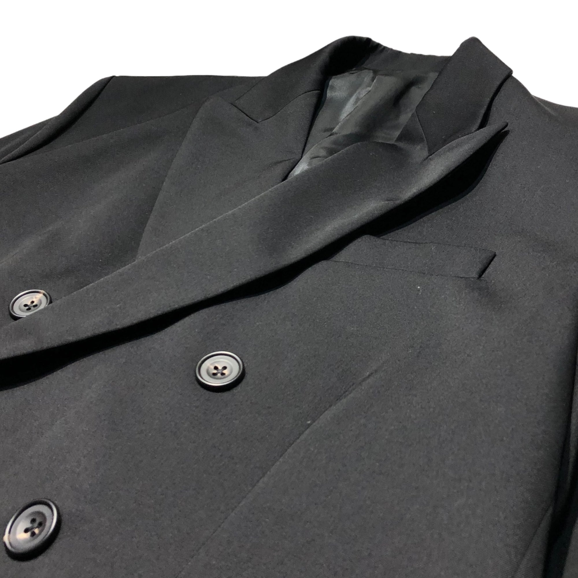 stein(シュタイン) 23AW OVERSIZED DOUBLE BREASTED JACKET オーバーサイズド ダブルブレスト ジャケット ST.641 S ブラック 参考定価86,900円(税込)