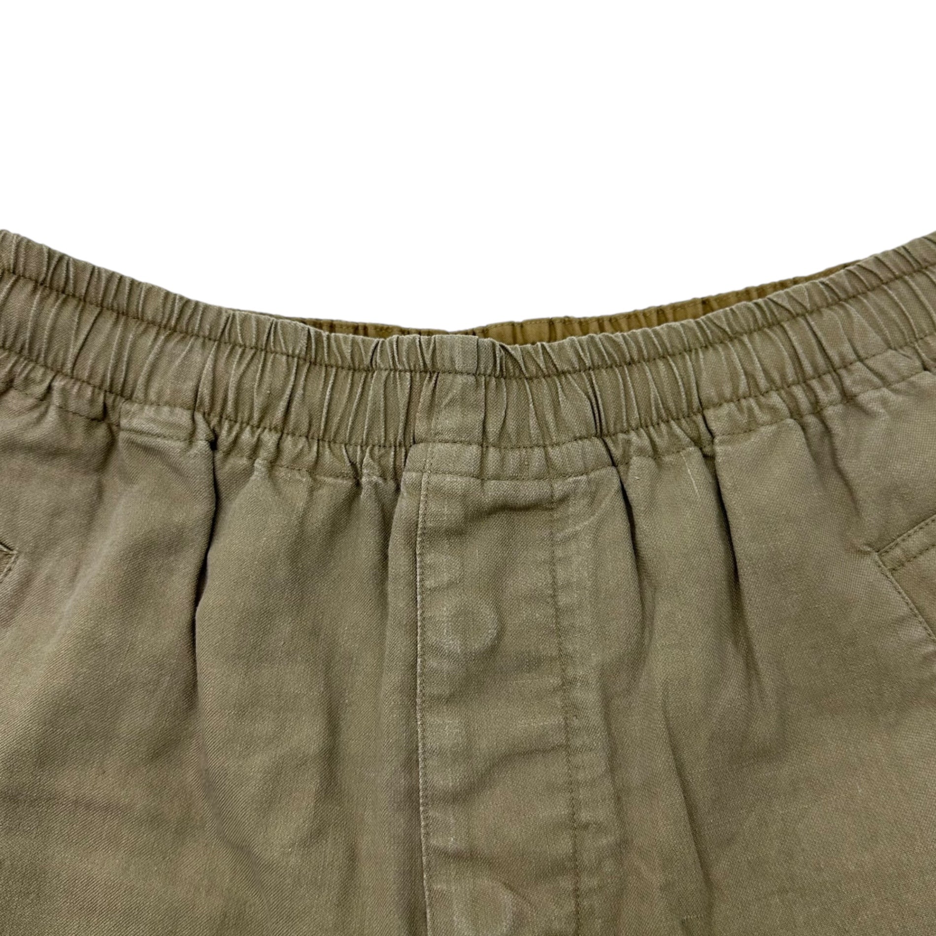 MARGARET HOWELL(マーガレットハウエル) Linen Cotton Twill Easy Slacks リネン コットン ツイル イージー スラックス パンツ 578-0142605 1(S程度) ベージュ 参考定価37,000円+税