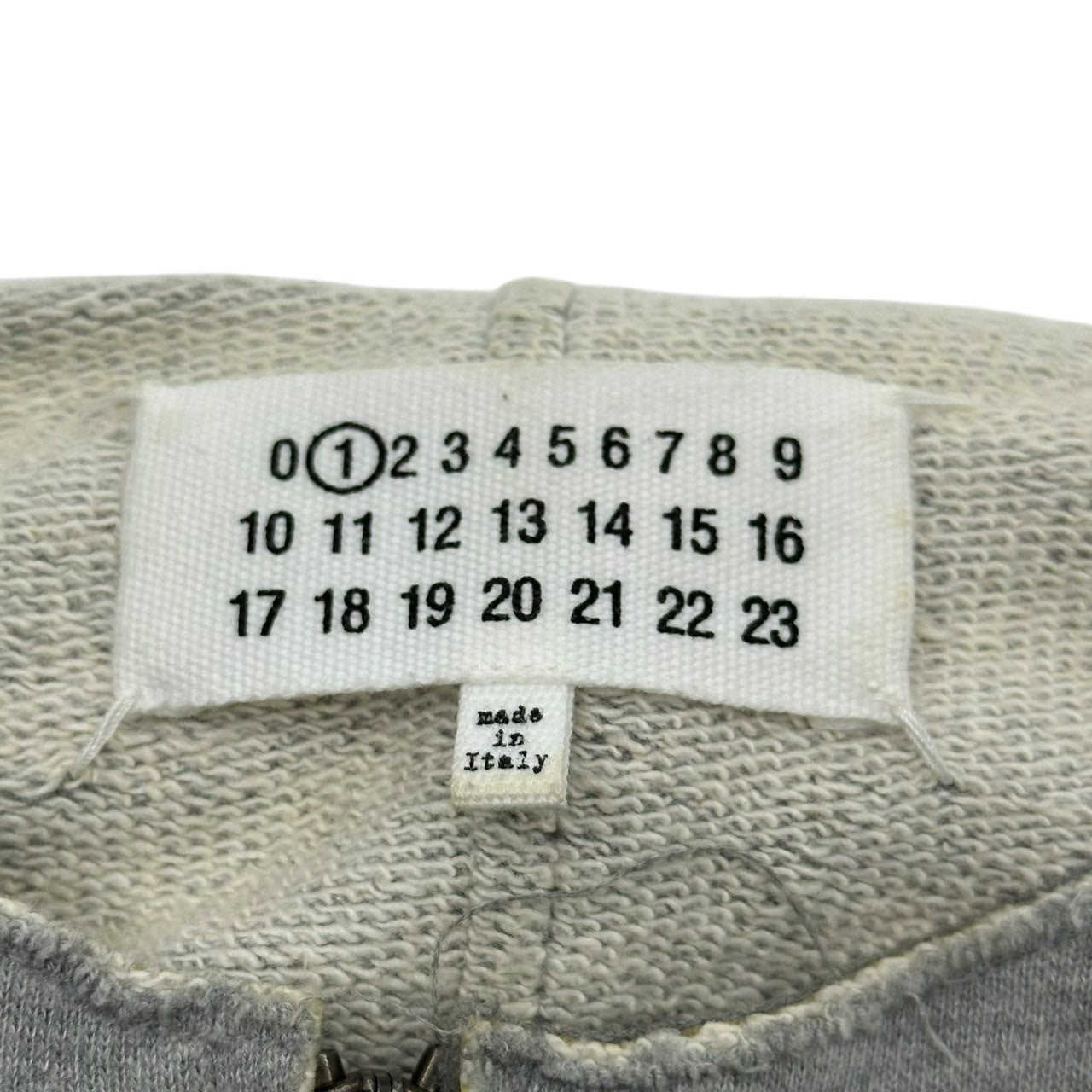 Maison Martin Margiela(メゾン マルタンマルジェラ) 12AW Zip-up sweat cape ジップアップ スウェット ケープ カーディガン S51GP0002 S グレー ①ライン